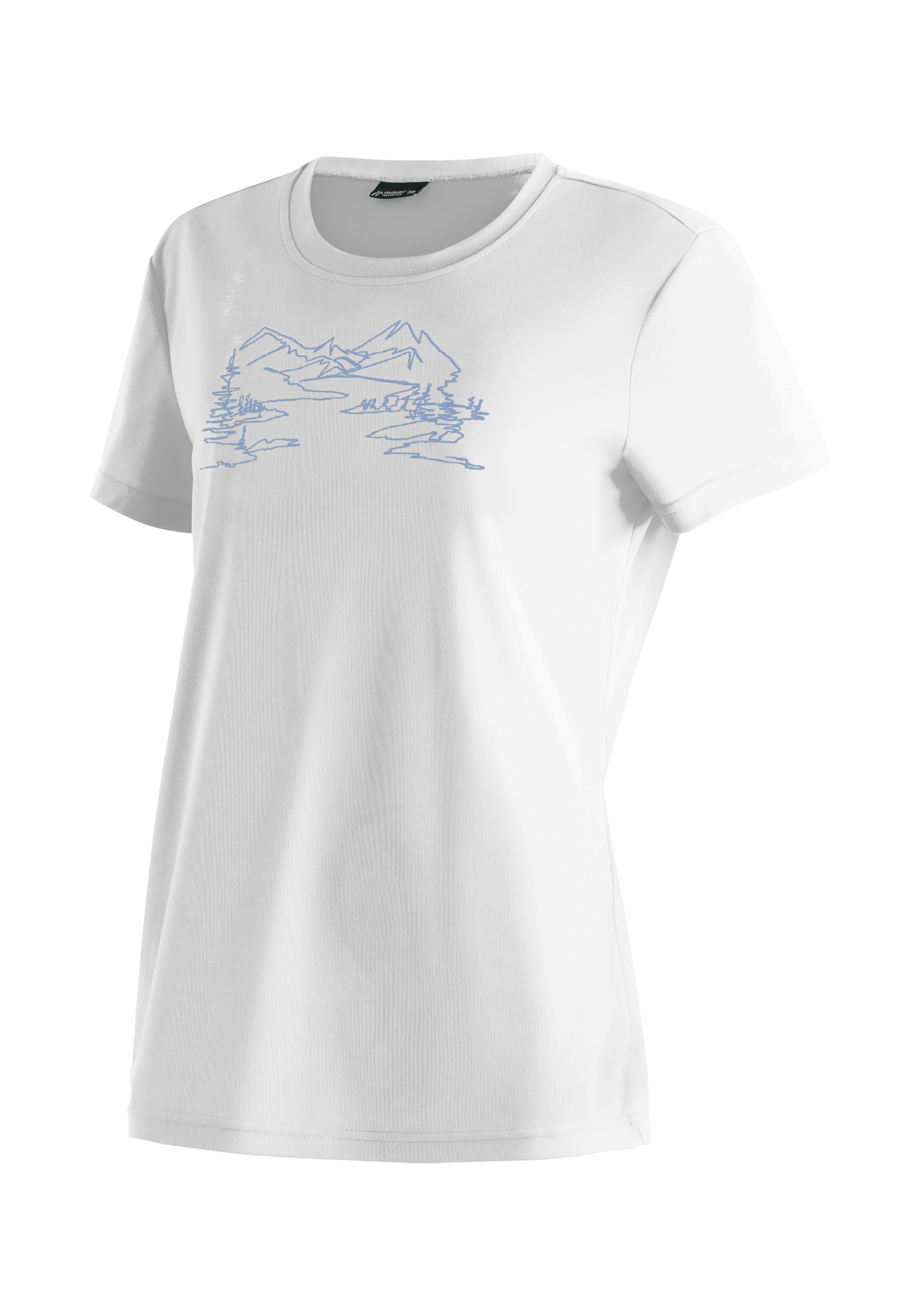 Maier Sports T-shirt »Wilma Print« Damen Kurzarmshirt, leichtes Sommer Funktionsshirt, Rundhals, Reg Fit