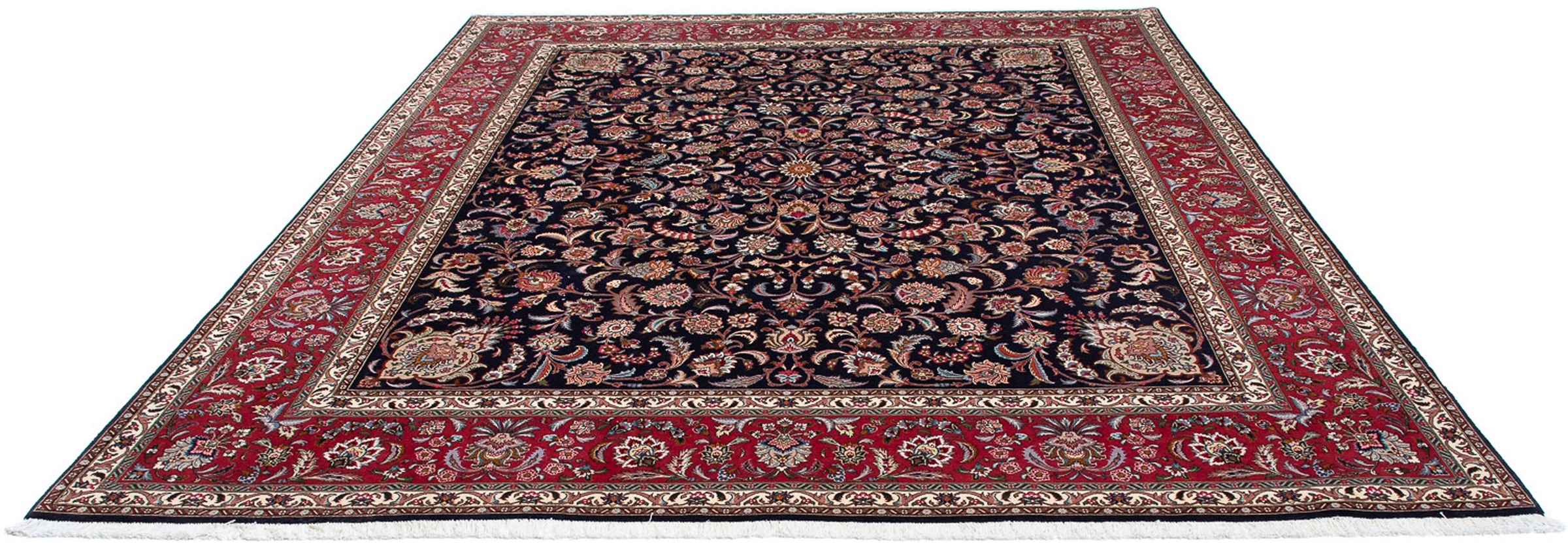 Image of morgenland Orientteppich »Perser - Täbriz - Royal - 308 x 252 cm - dunkelblau«, rechteckig, 7 mm Höhe, Wohnzimmer, Handgeknüpft, Einzelstück mit Zertifikat bei Ackermann Versand Schweiz