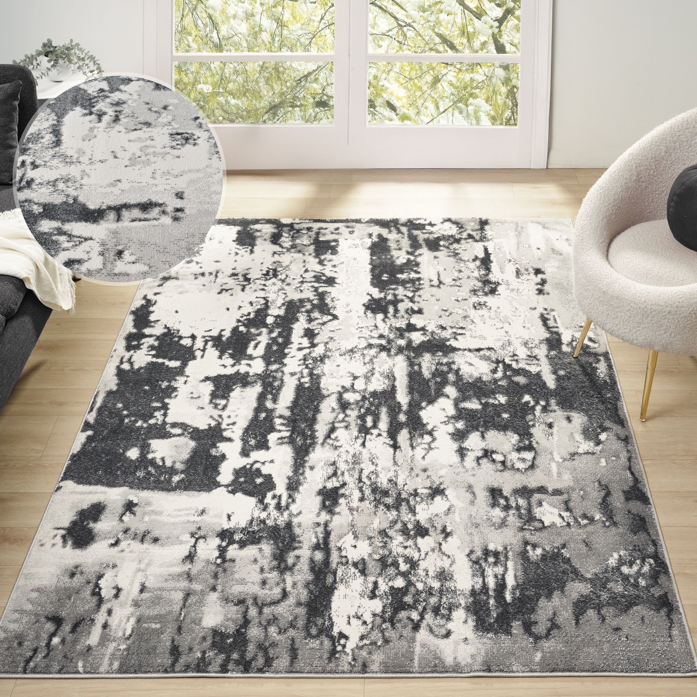 Image of GOODproduct Teppich "Miaja, im Vintage-Look" rechteckig 11 mm Höhe dichte Qualität, leichter Glanz, Wohnzimmer, Schlafzimmer, Esszimmer