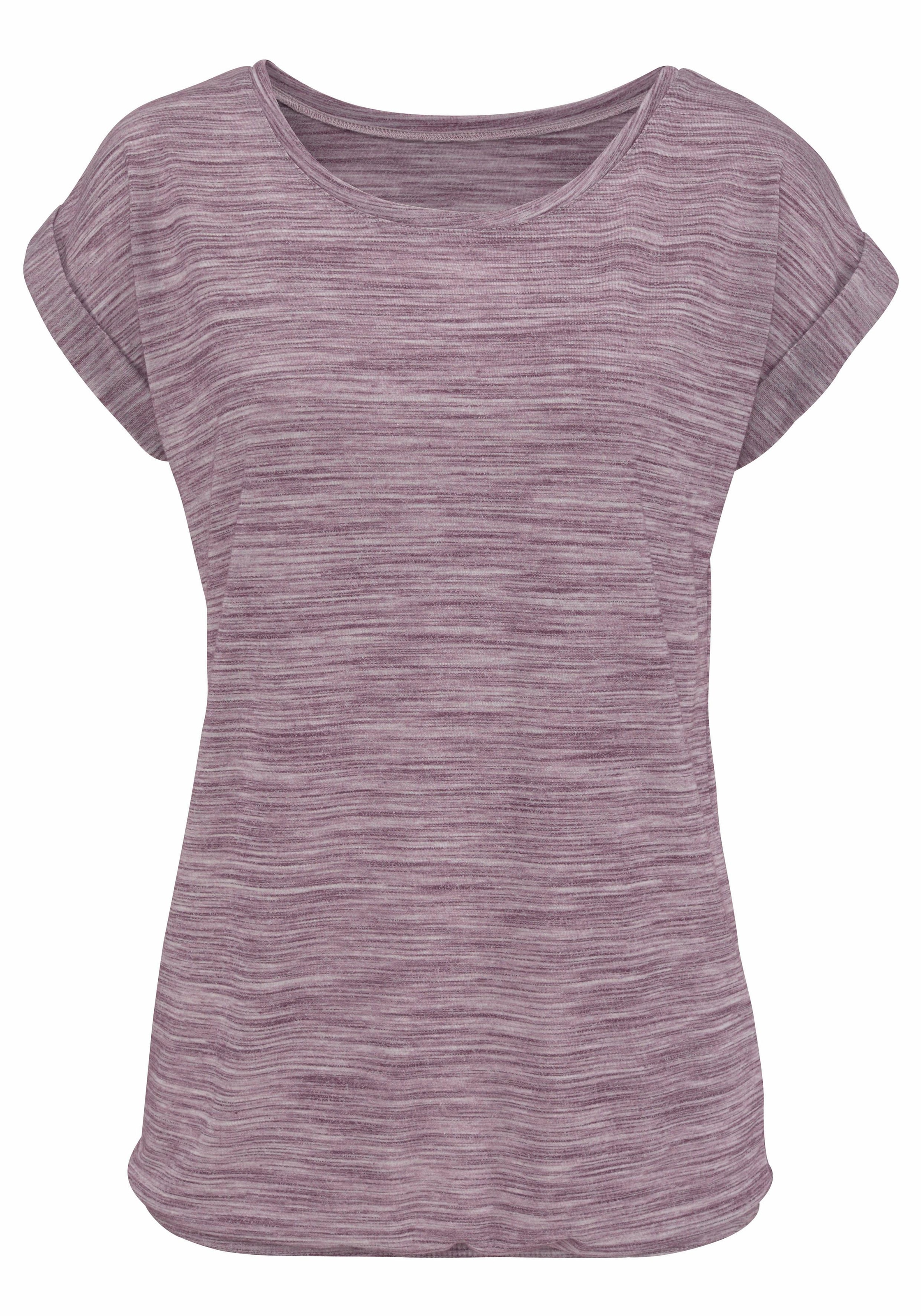 Beachtime Kurzarmshirt »mit Struktureffekt«, (2er-Pack), aus pflegeleichter Qualität