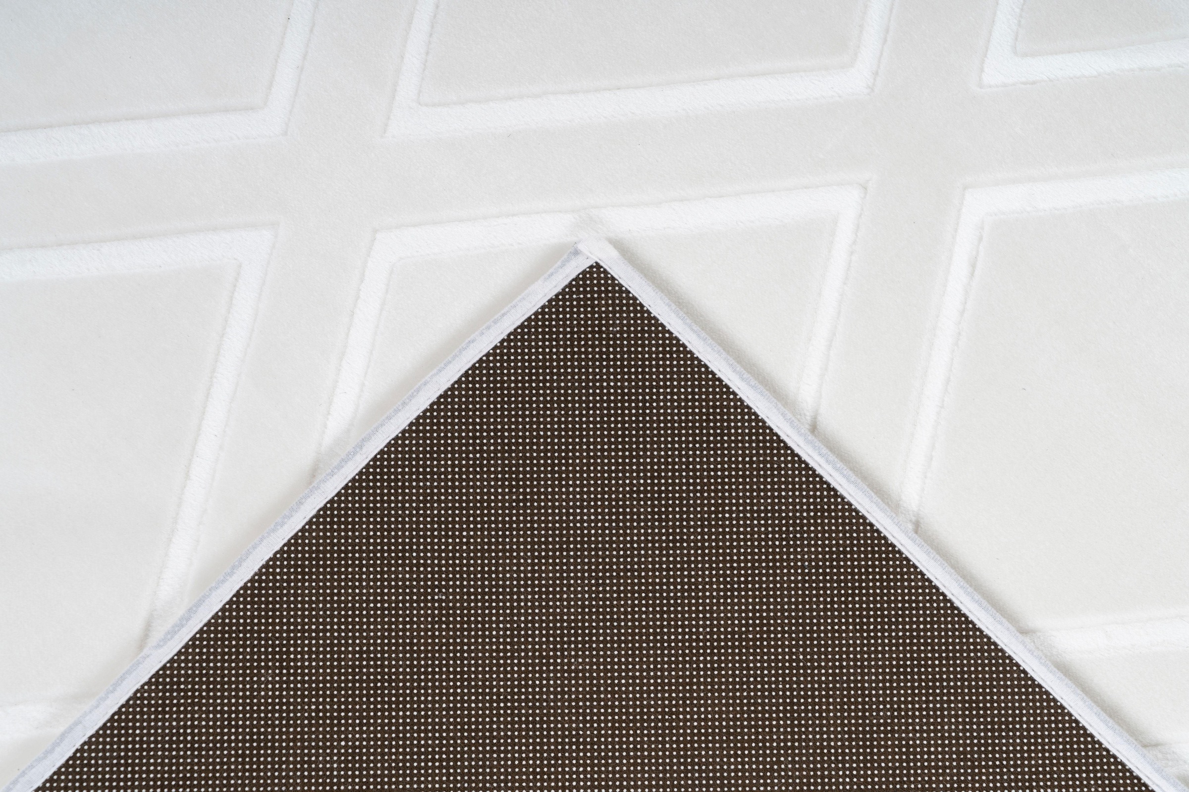 calo-deluxe Teppich »Latemar 400«, rechteckig, 7 mm Höhe, Hoch -Tief Struktur, Wohnzimmer