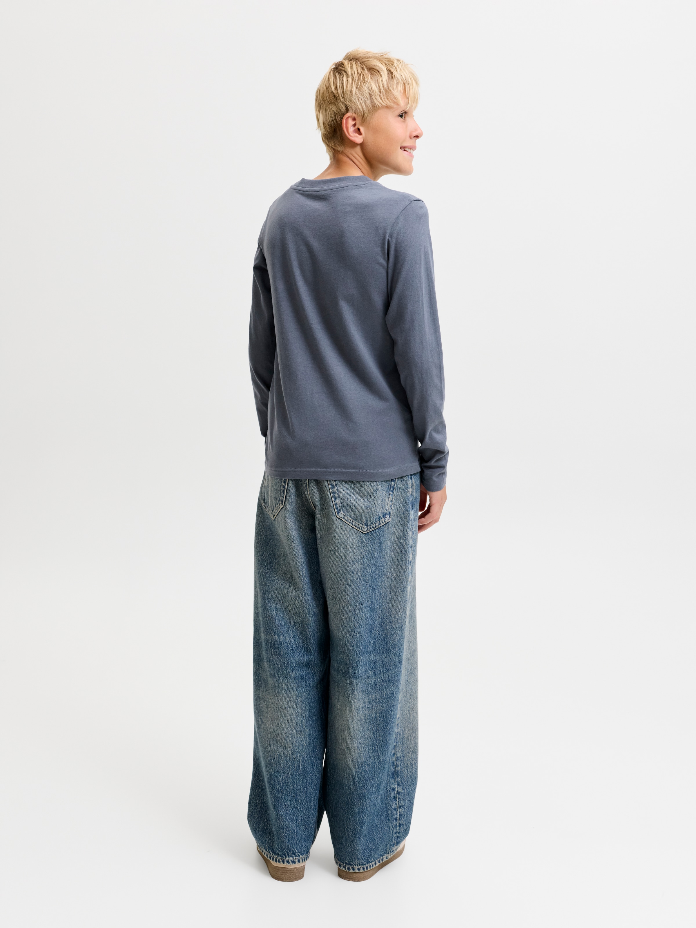 Jack & Jones Junior Langarmshirt »JJTOM TEE LS CREW NECK 2PK MP JNR« Packung, 2 Baumwolle, regular fit