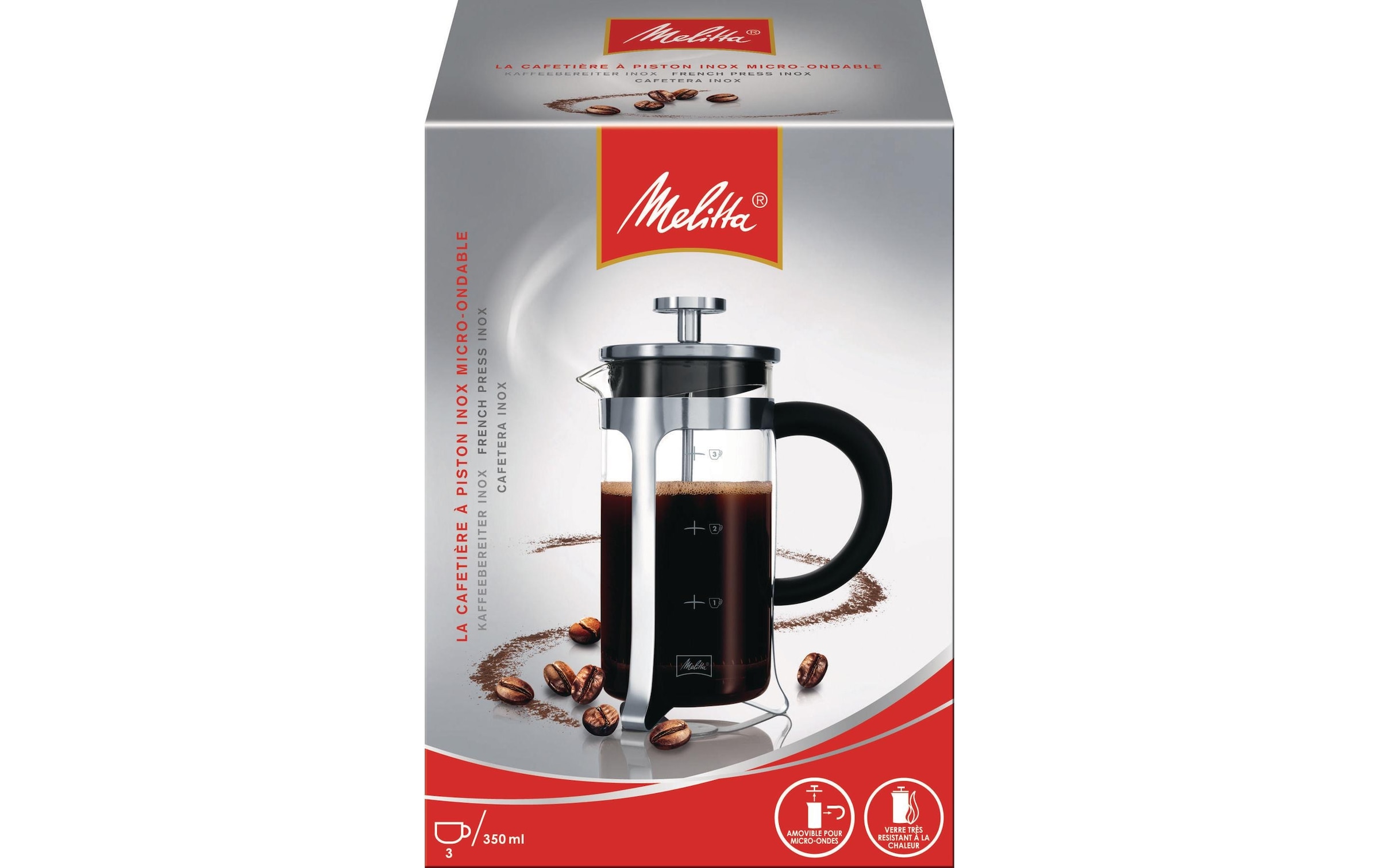 Melitta Kaffeebereiter »Kaffeebereiter Inox-Glas«