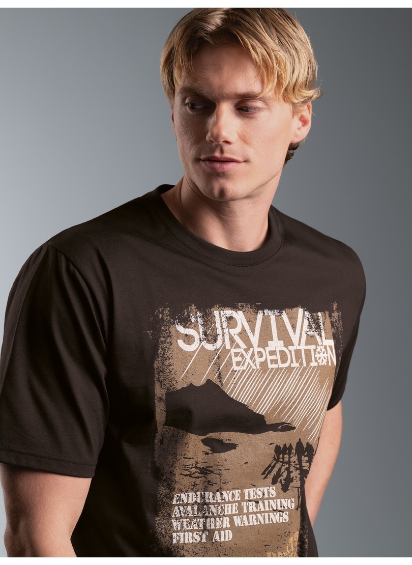 Image of Trigema T-Shirt "TRIGEMA T-Shirt mit Survival Motiv" 1