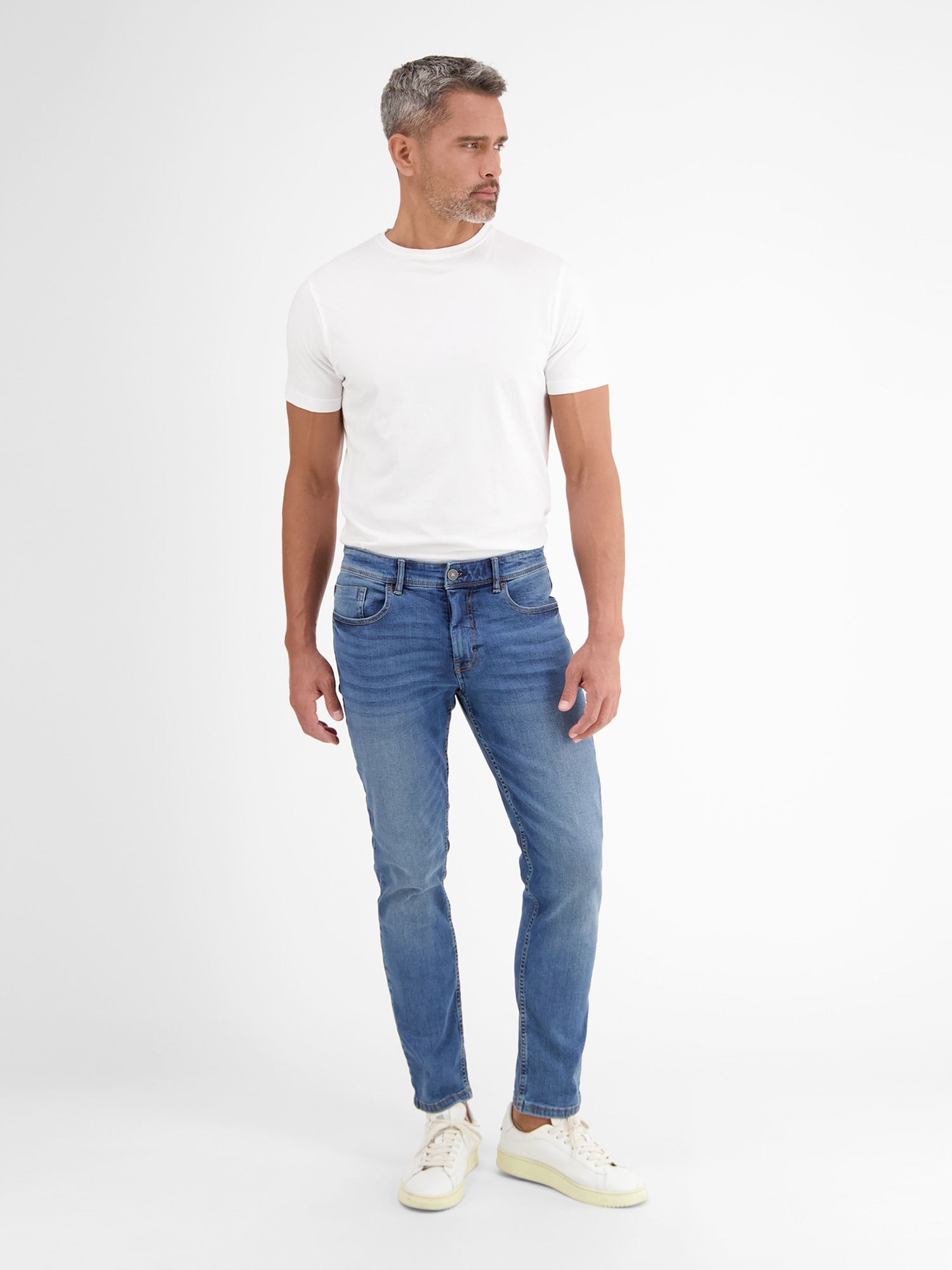 LERROS Pantalon de détente »Baxter Relaxed Fit Jeans – Bequemer Stretch 5-Pocket Denim«  jeans stretch confortable - facile d'entretien, idéal pour tous les jours & loisirs
