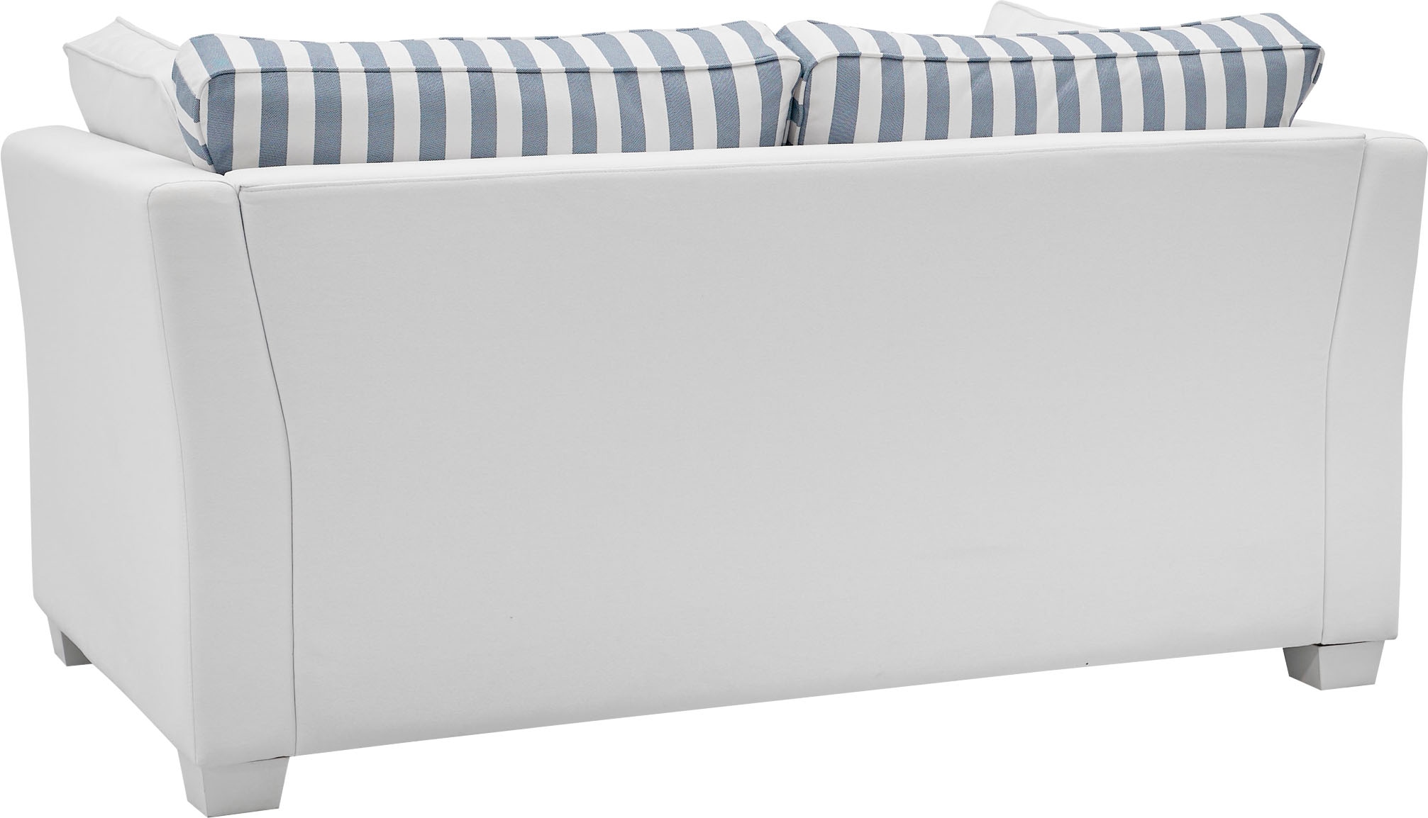 Home affaire 2-Sitzer »CALIFORNIA«, maritimer Landhausstil, in 3 Breiten, mit Holzfüssen Weiss lackiert