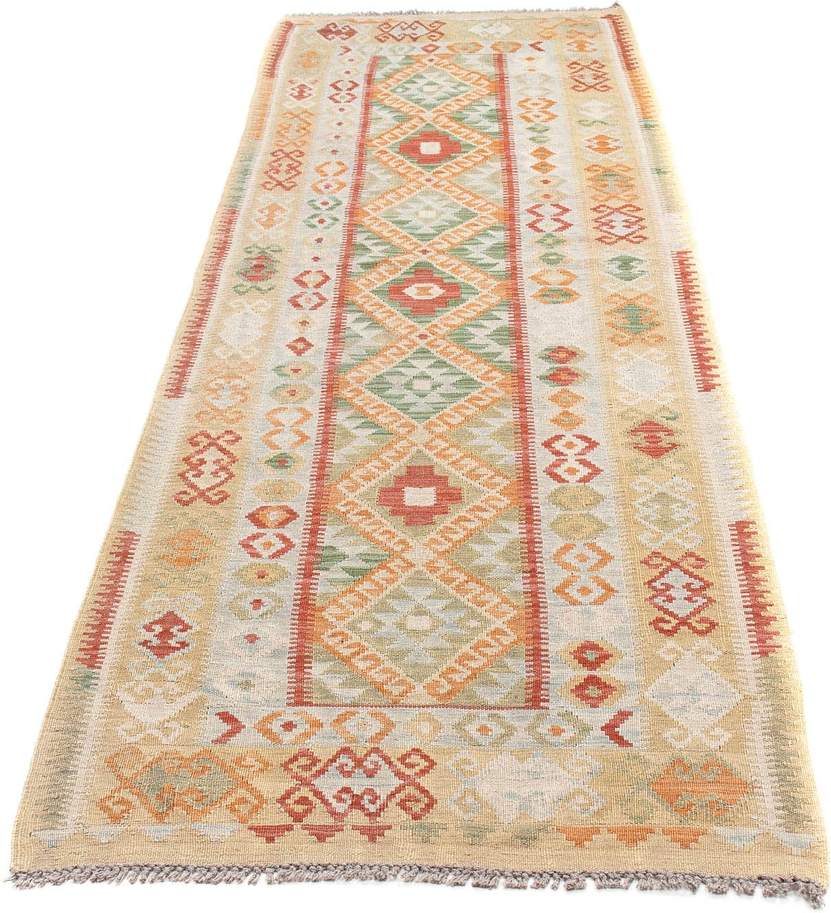 Image of morgenland Läufer »Kelim Maimene Medaillon 389 x 77 cm«, rechteckig, 0,5 mm Höhe, Wendeteppich bei Ackermann Versand Schweiz