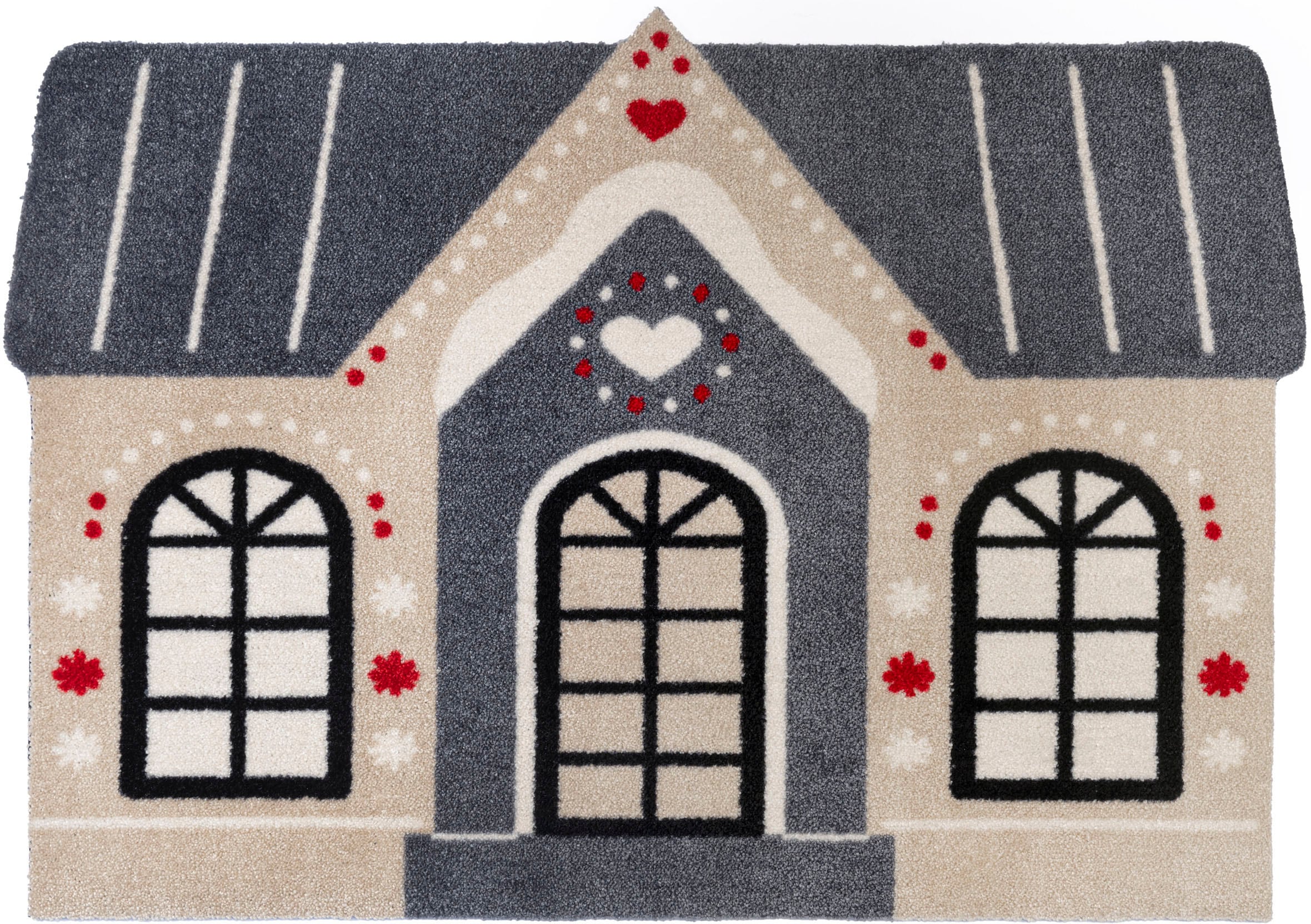 Image of wash+dry by Kleen-Tex Fussmatte "Cozy Cabin" rechteckig 9 mm Höhe