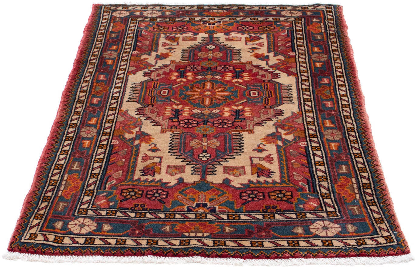 Wollteppich »Hamadan Medaillon 136 x 85 cm«, rechteckig, 10 mm Höhe, Handgeknüpft