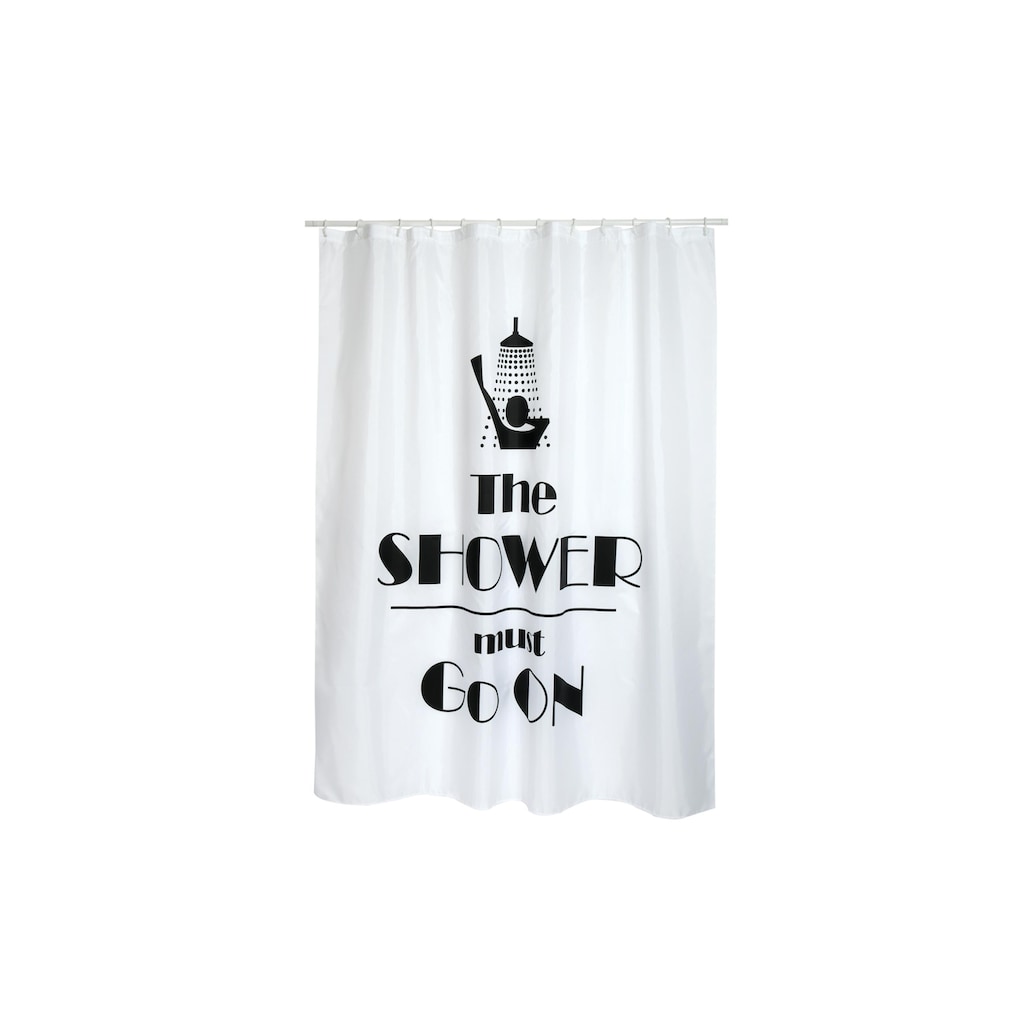 MSV Duschvorhang »The Shower must go on 180 x 200 cm,Weiss«