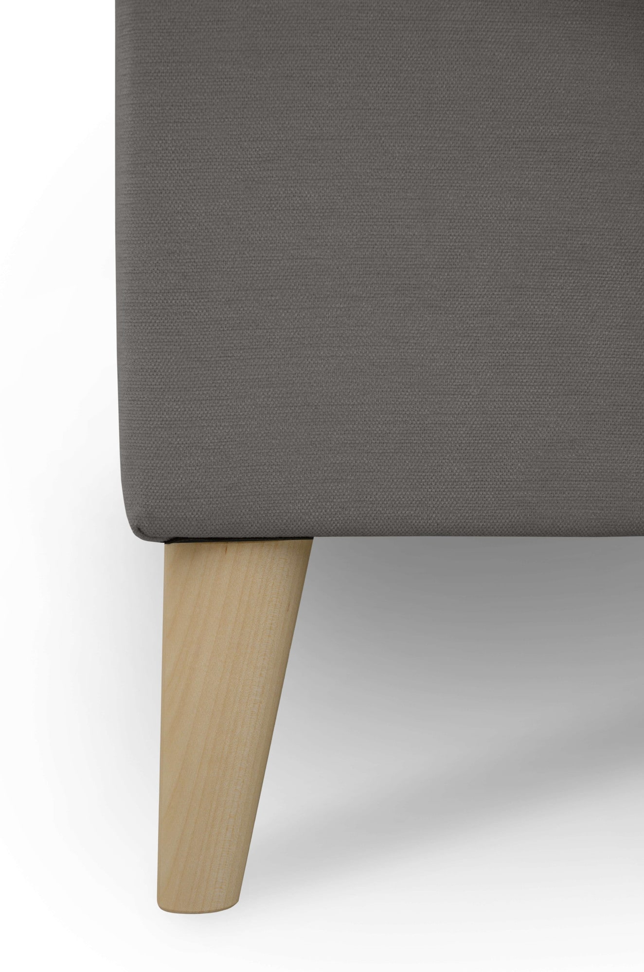 GOODproduct Wohnlandschaft »Oland Skandi, weicher Chenille-Stoff« U-Form, 342 cm, Wellenunterfederung, Skandi-Design, Massivholzfüsse