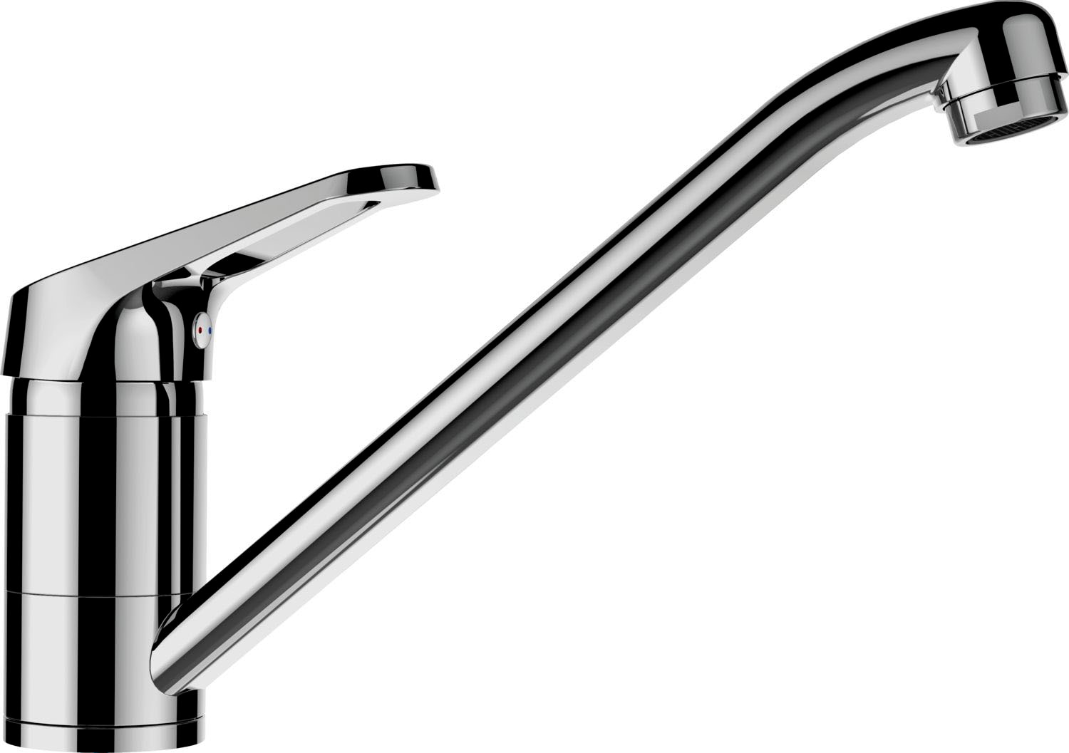 Image of Schock Küchenarmatur "COSMO" Festauslauf, Wasserspar-Perlator, Schwenkbereich 360
