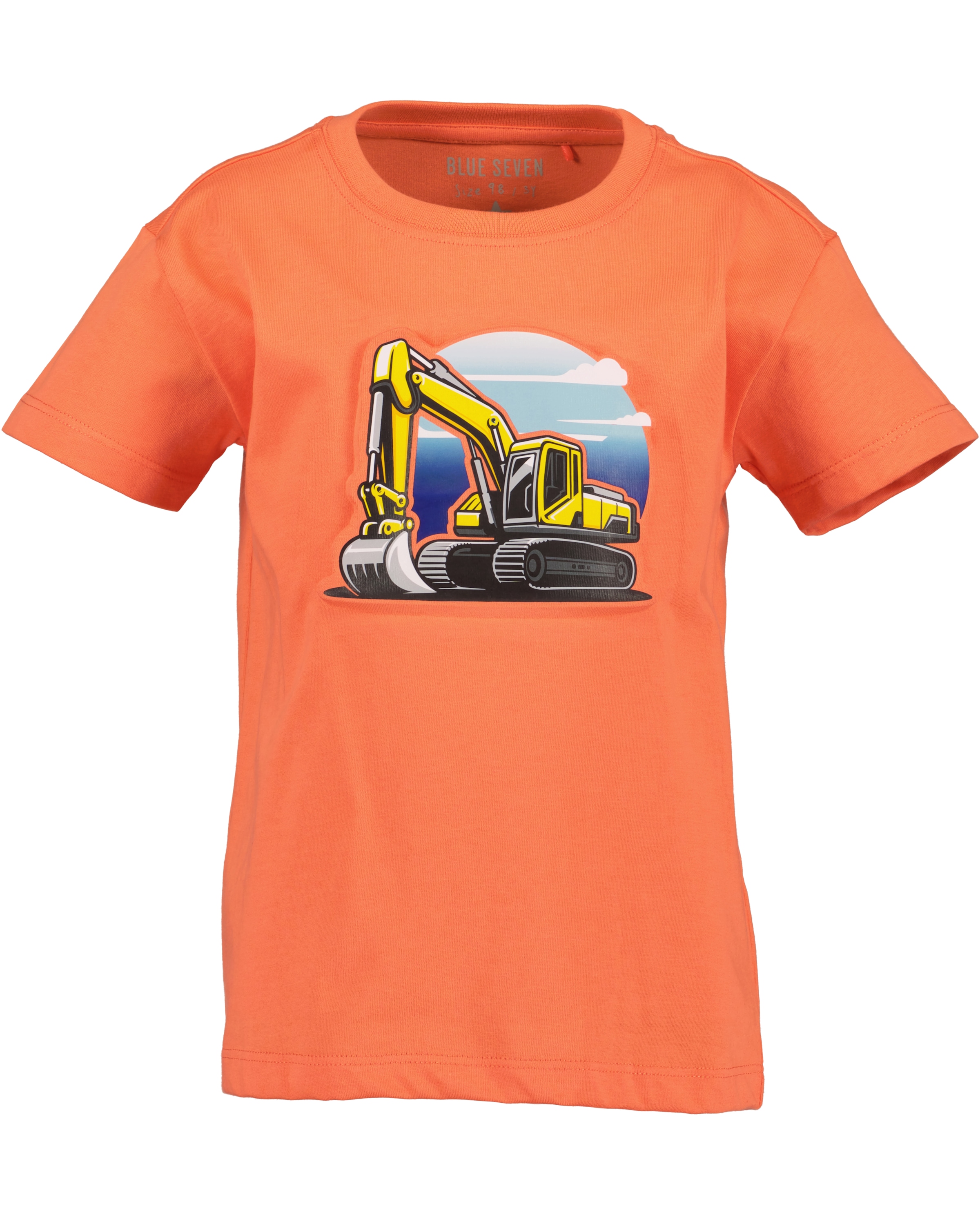 Image of Blue Seven T-Shirt Basic-Passform, mit modischem Druck, aus reiner Baumwolle