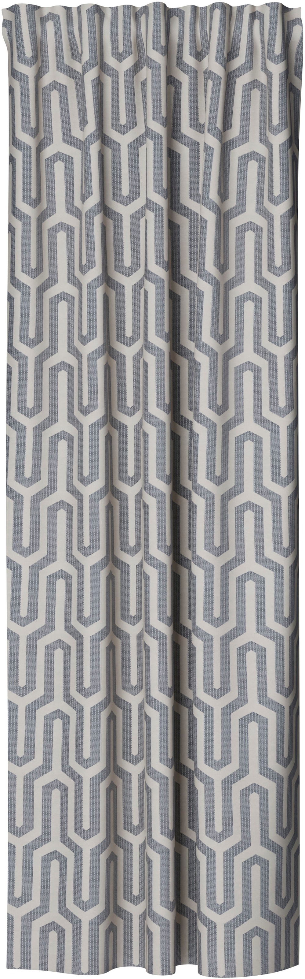 HOMING Vorhang »Tiaro« verdeckte Schlaufen 1 Stk. tlg. blickdicht, geometrisch, Wohnzimmer, Schlafzimmer