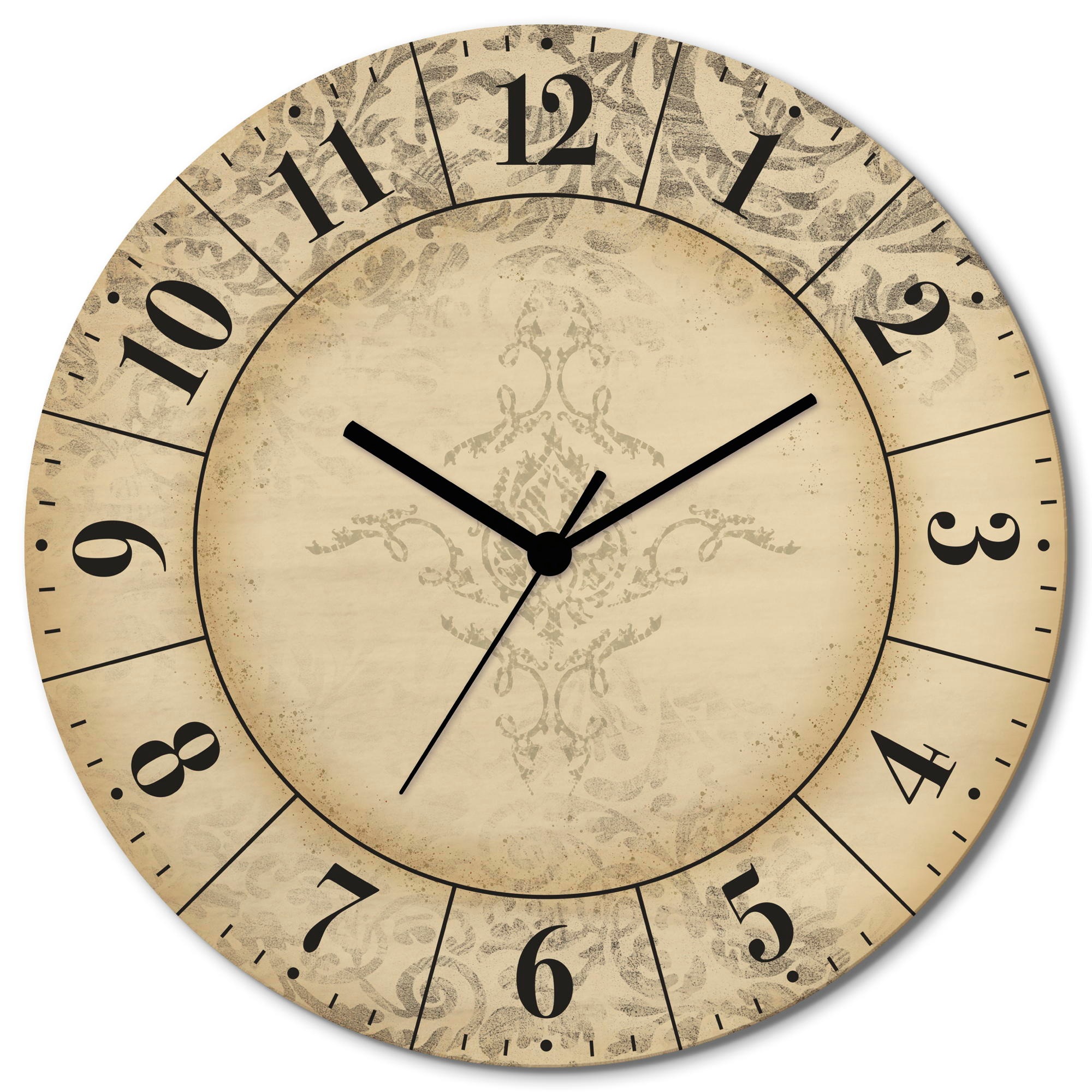 Image of Artland Wanduhr "Vintage Zeitflüsterer" wahlweise mit Quarz- oder Funkuhrwerk, lautlos ohne Tickgeräusche