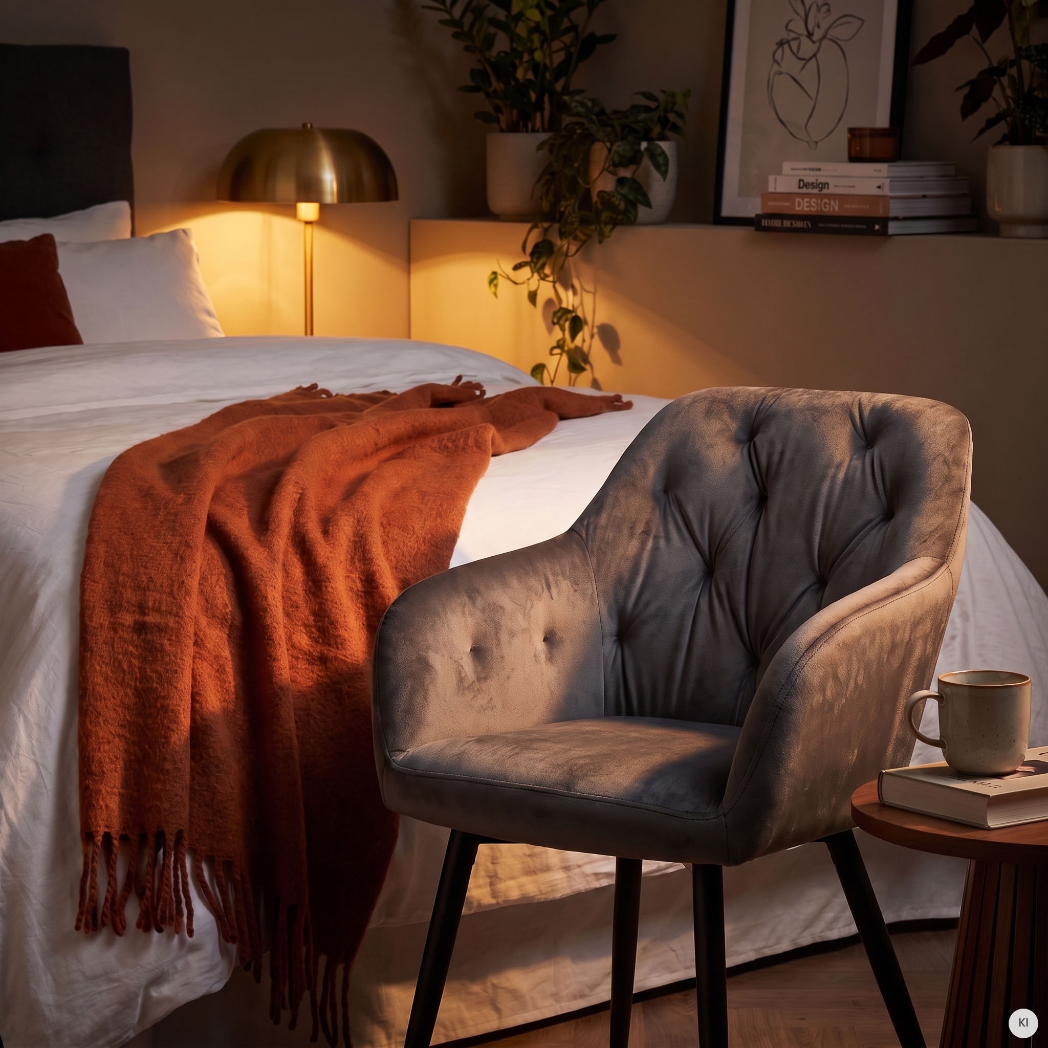 SalesFever Chaise de salle à manger »Coventry Komfortabler Polstertuhl im eleganten Stil« () élégant avec piqûres de boutons raffinées