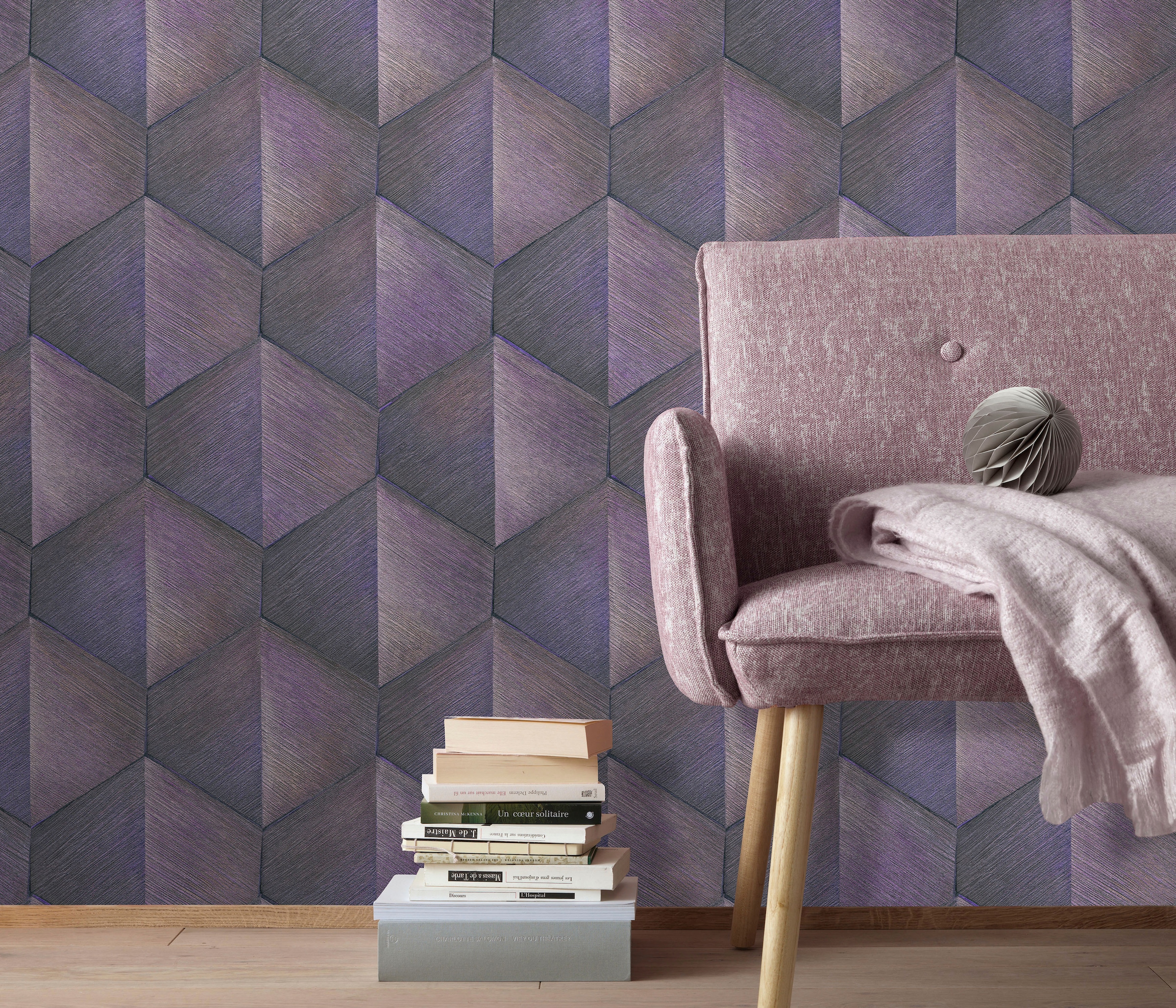 Image of Fashion for walls Vliestapete "Prisma" 3D-Optik geprägt Phthalate frei