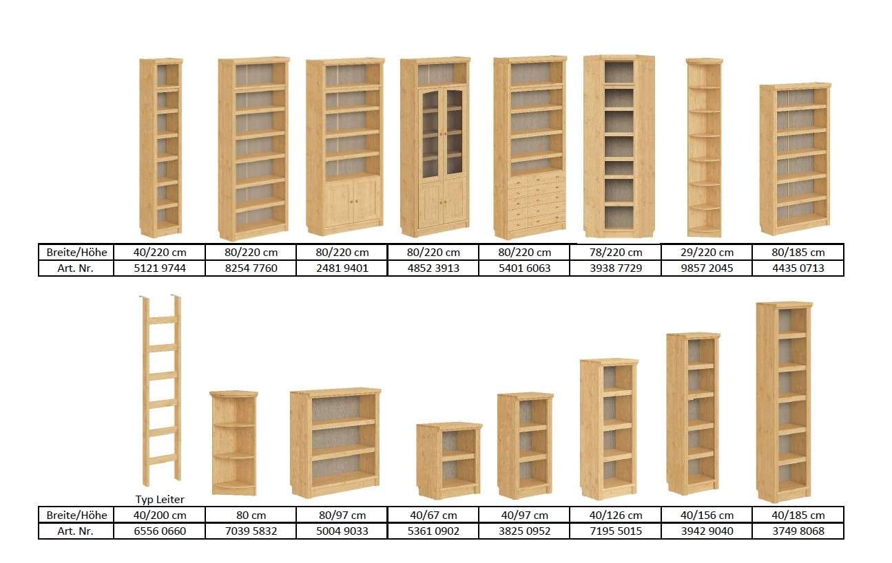 GOODproduct Bücherregal »Soeren Regal B/T/H: 80/29/185 cm, 6 Fächer« aus massiver Kiefer, FSC®-zertifiziert