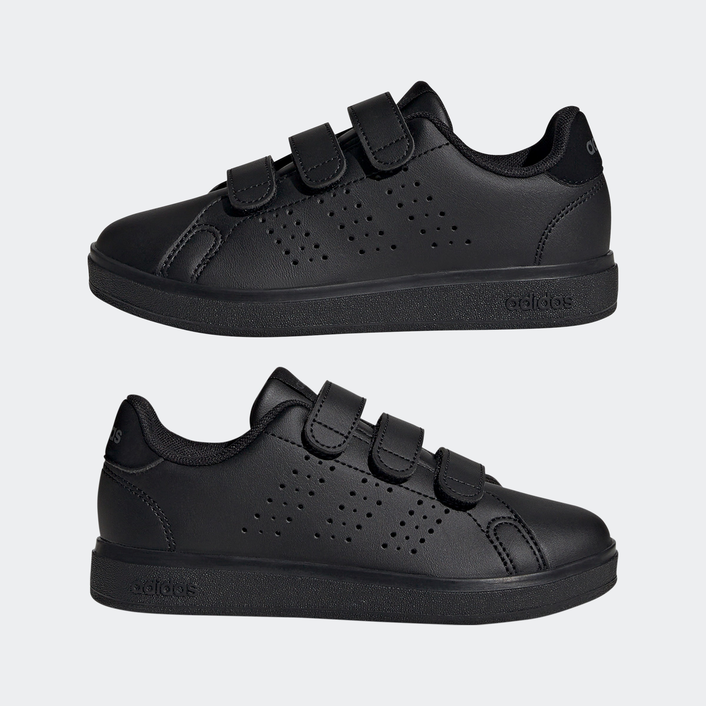 adidas Sportswear Klettschuh »ADVANTAGE BASE 2.0 KIDS«, Design auf den Spuren des adidas Stan Smith