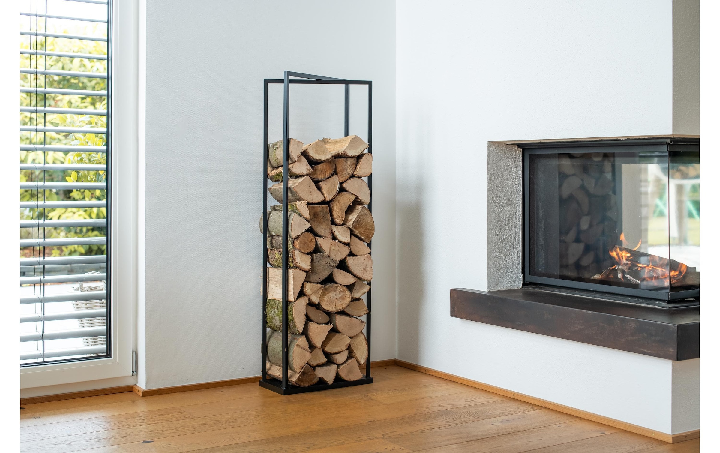 WESTMANN Kaminholzregal »Xavier« schwarz, BxTxH: 40x20x120cm