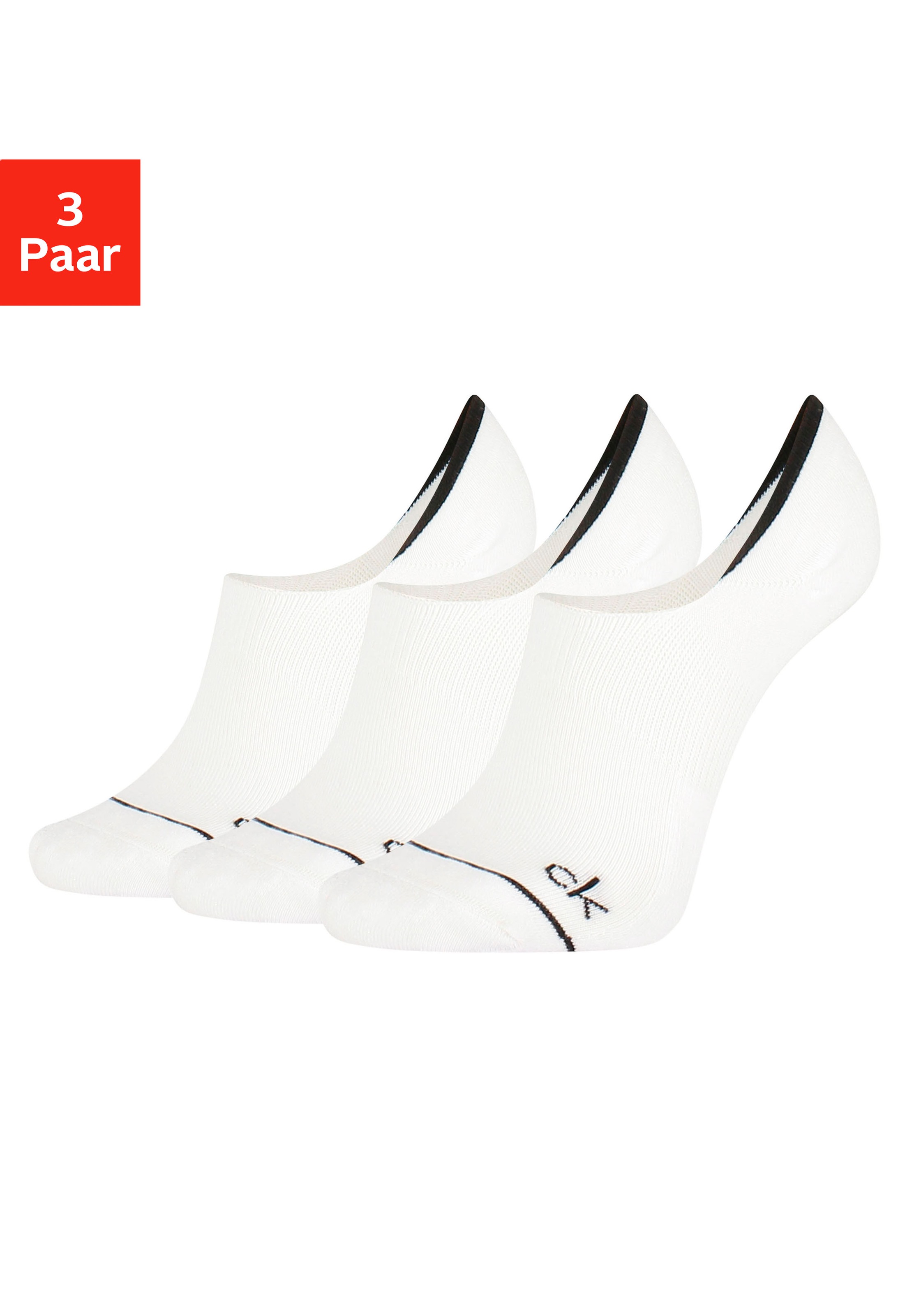 Image of Calvin Klein Füsslinge, (3 Paar), mit rutschsicherem Silikon an der Ferse bei Ackermann Versand Schweiz