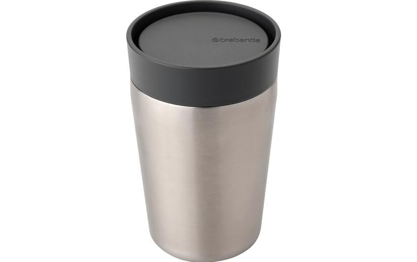 Image of Brabantia Thermobecher "Make & Take 200 ml, Dunkelgrau/Silber"
