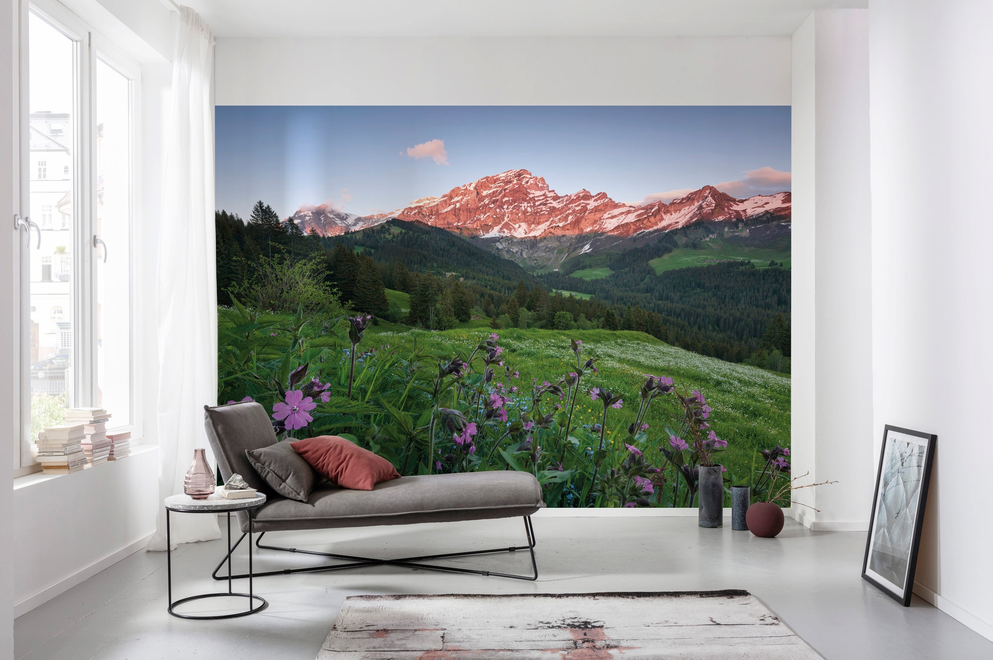 Komar Vliestapete »Digitaldruck Vlies -  Picturesque Switzerland - Grösse 450 x 280 cm« bedruckt glatt Wohnzimmer, Schlafzimmer