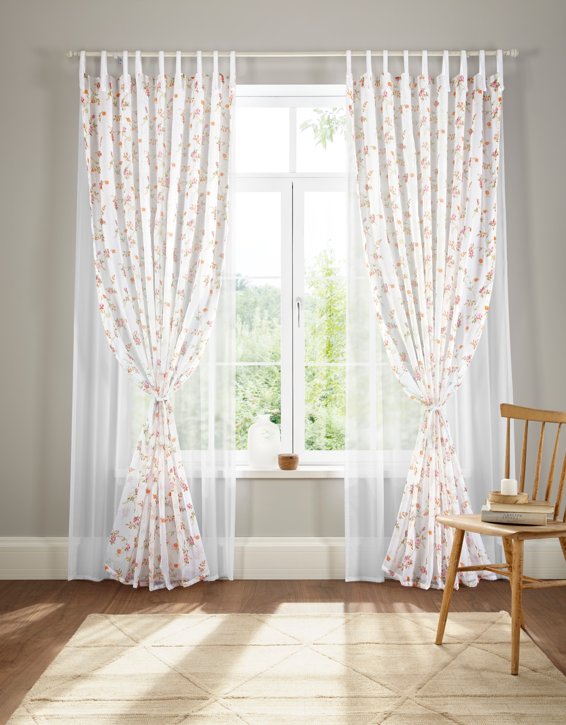 Image of Home affaire Gardine »FARINA«, (1 St.), transparent, 2 - lagig incl. Raffhalter bei Ackermann Versand Schweiz