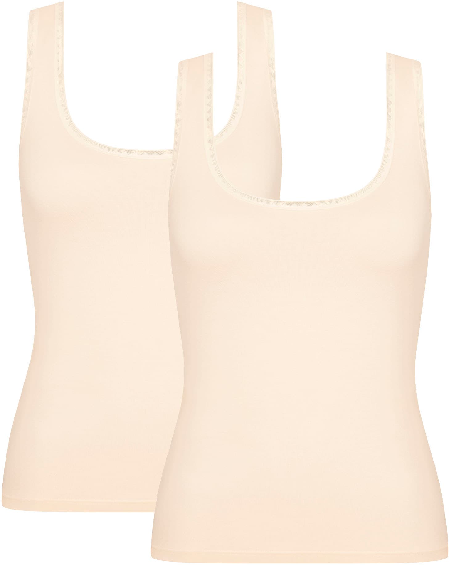 Unterhemd »GO Tank Top C2P«, (2er Pack), zarte Spitzendetails