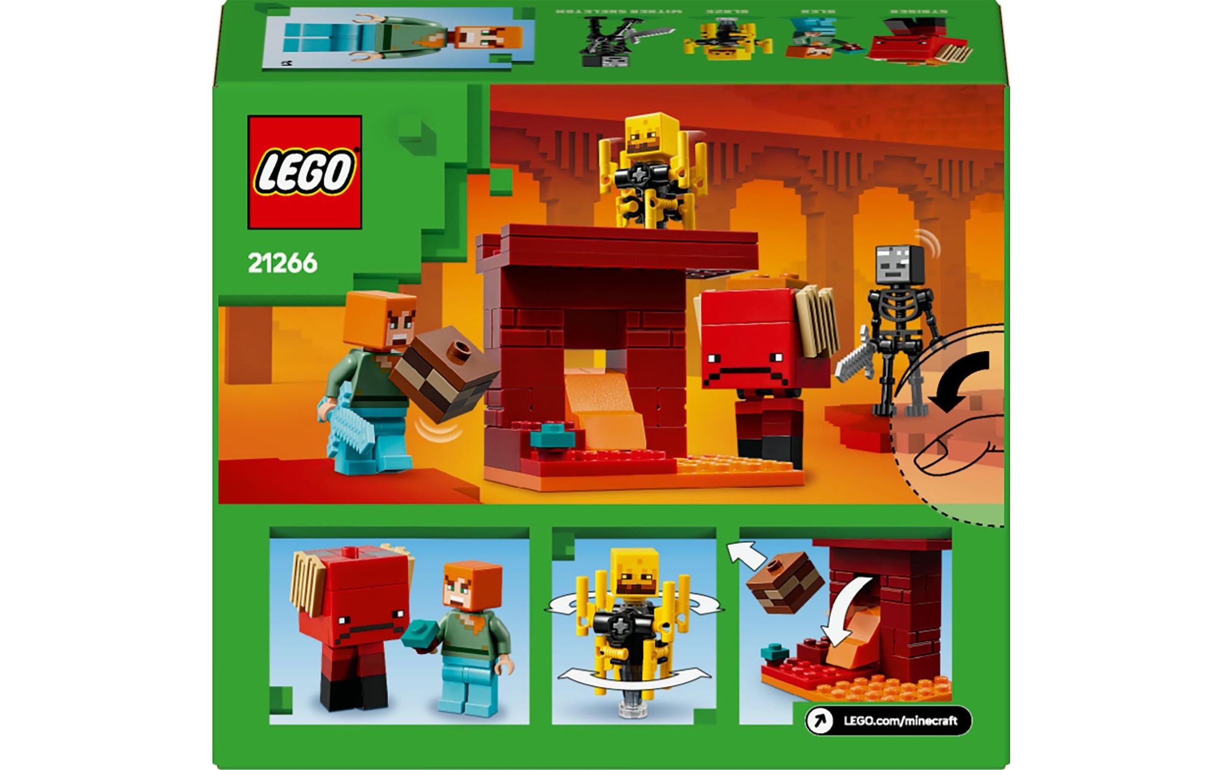 LEGO® Spielbausteine »Minecraft Das Lava-Duell im Nether 21266«