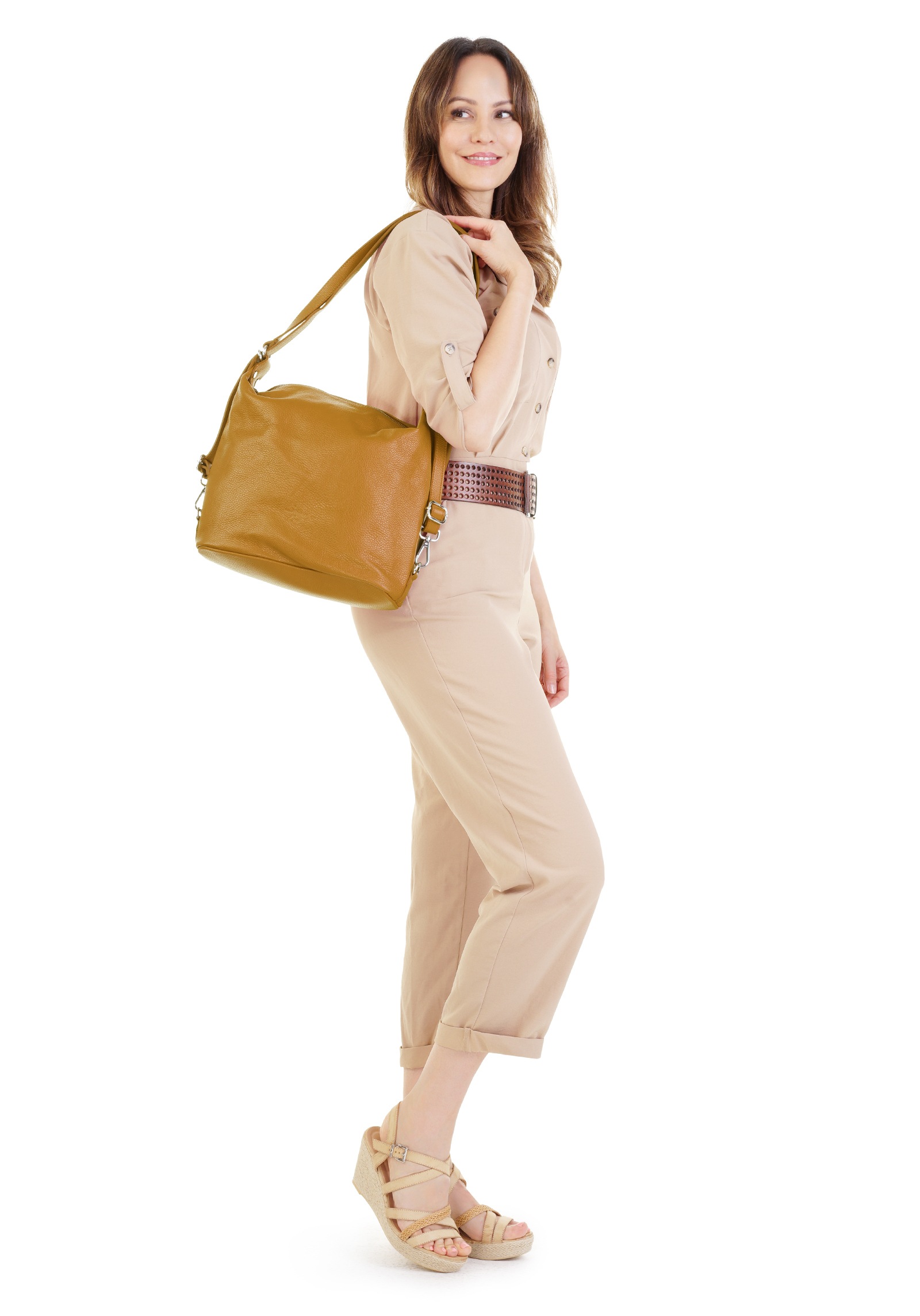Samantha Look Shopper "SAMANTHA LOOK Damen echt Leder, Made in Italy" echt Leder, Made in Italy
