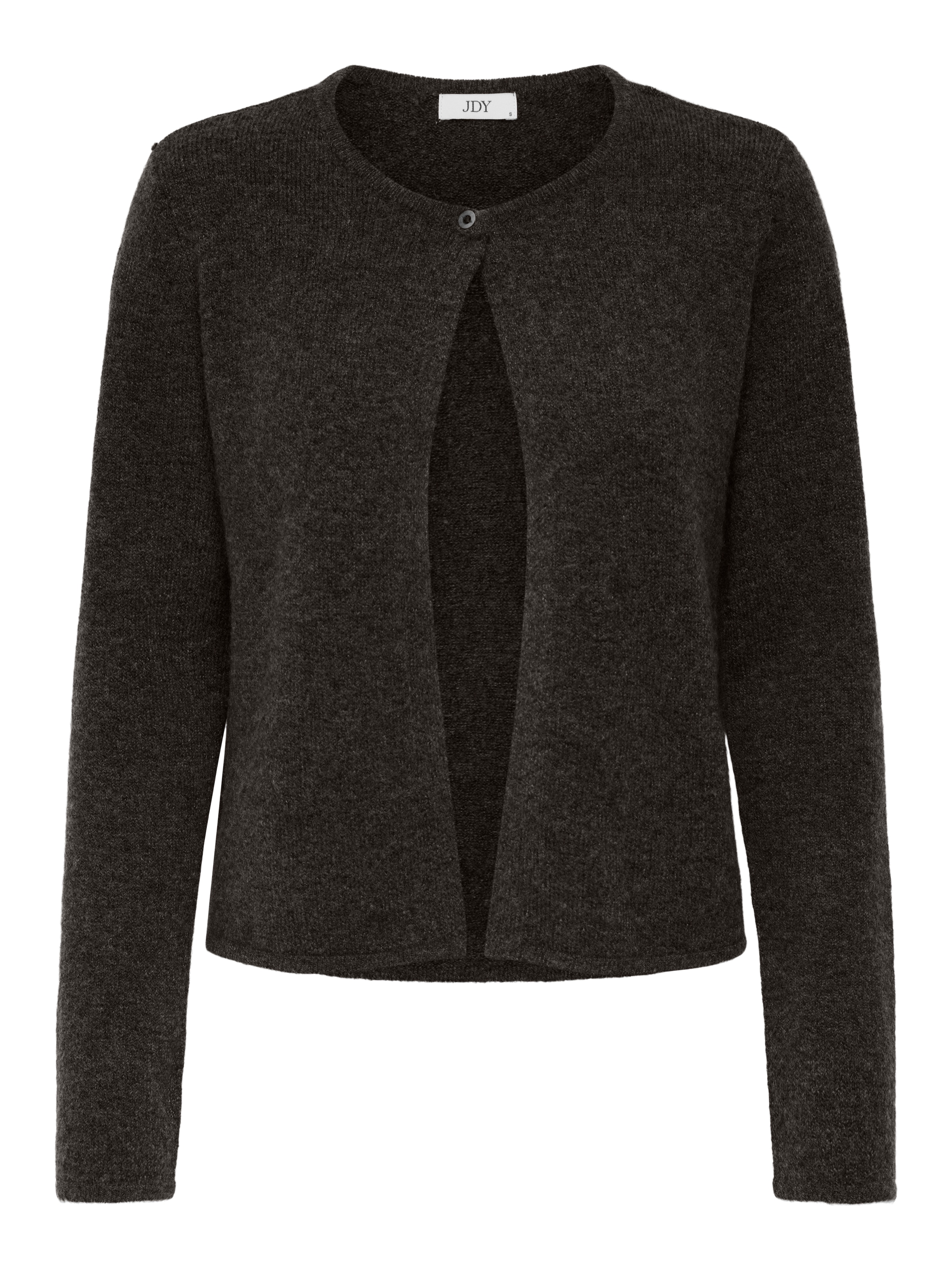 JDY Strickjacke »JDYRUE LIFE L/S ONEBUTTON CARDI KNT NOOS« Materialmix