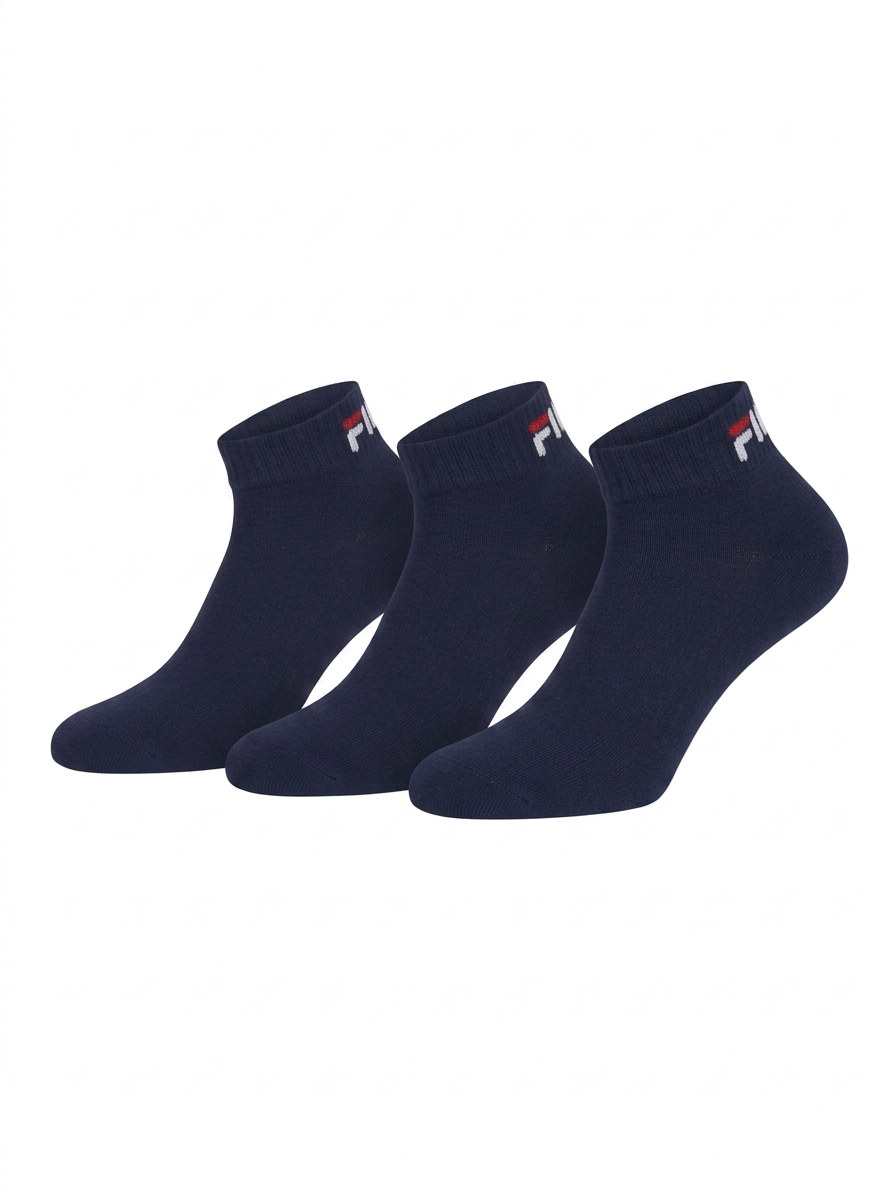 Image of Fila Kurzsocken "UNISEX INVISIBLE PLAIN SOCKS" 3 Paar, mit Logostickerei
