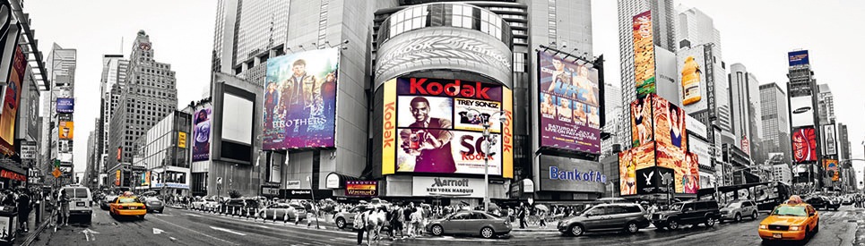Image of Papermoon Fototapete "New York Time Square Panorama" matt