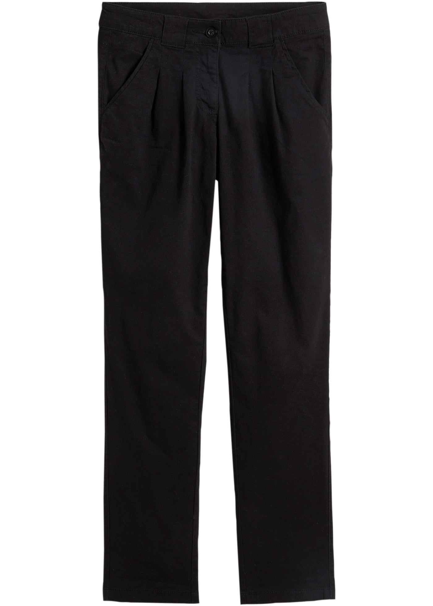 bonprix Chinos  schmale Form, mit Bundfalten und praktischen Taschen