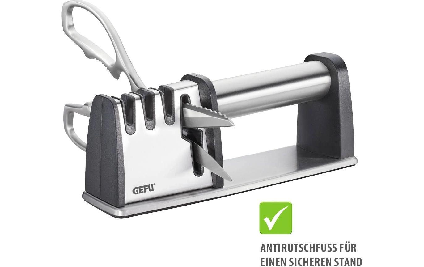 GEFU Aiguiseur de couteaux »Messerschärfer Colt Pro Schwarz/Silber«
