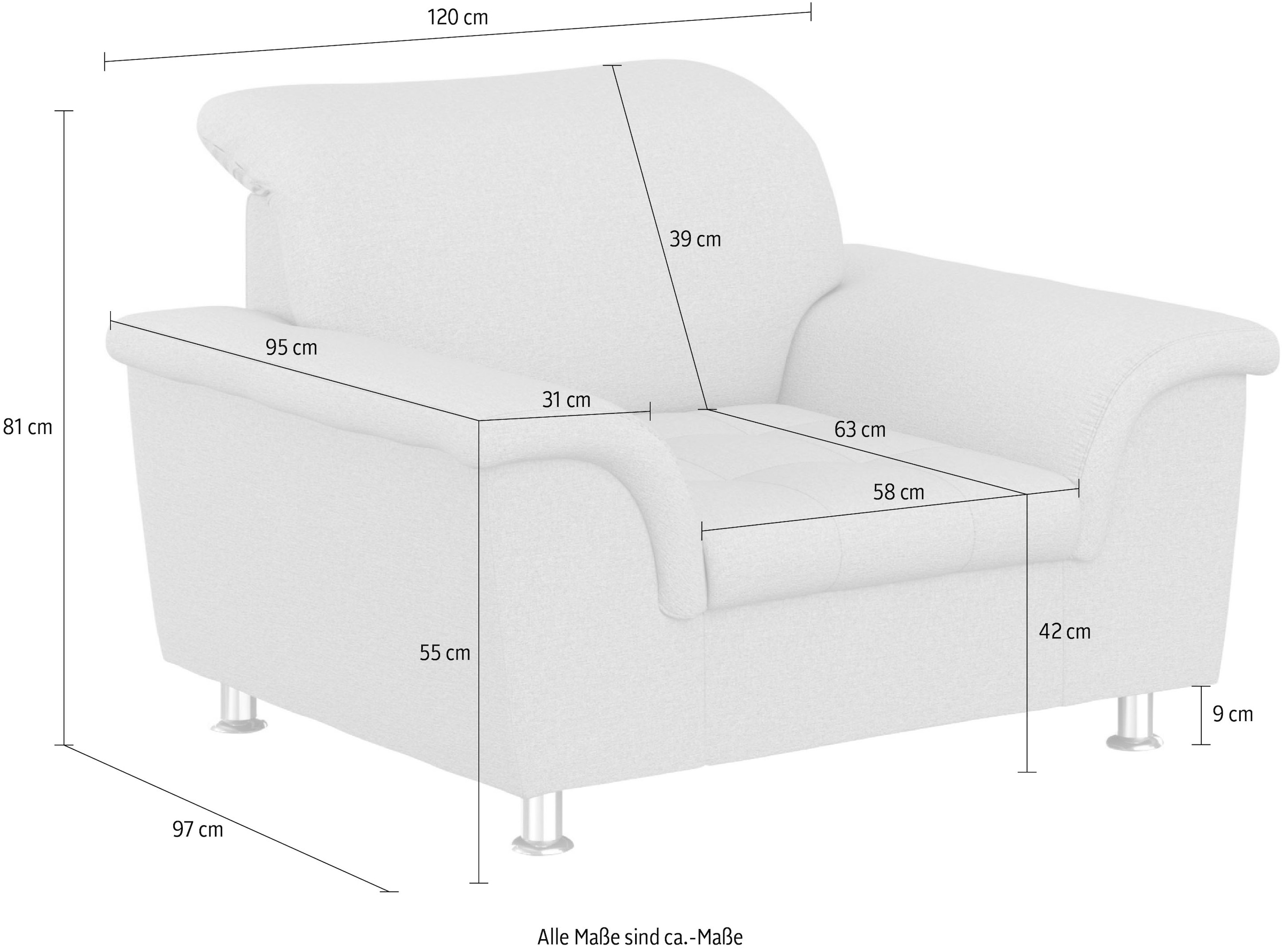 DOMO collection Sessel »Franzi«