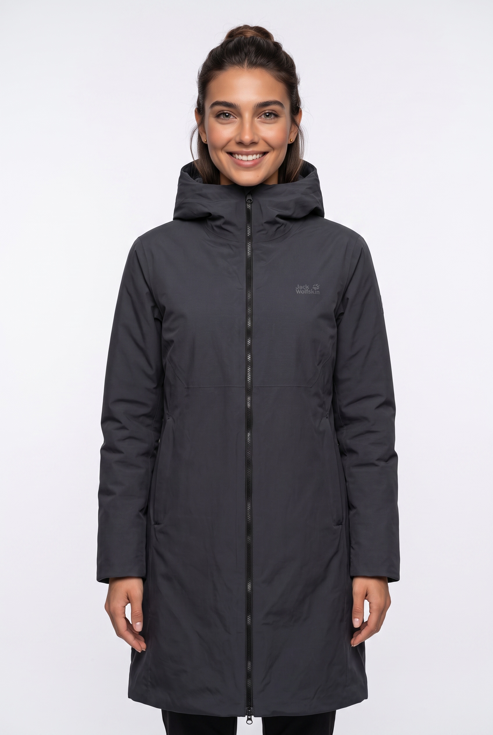 Jack Wolfskin Manteau en duvet »FIORA BAY COAT W RDS« Pour activités sportives de plein air et randonnée, coupe longue