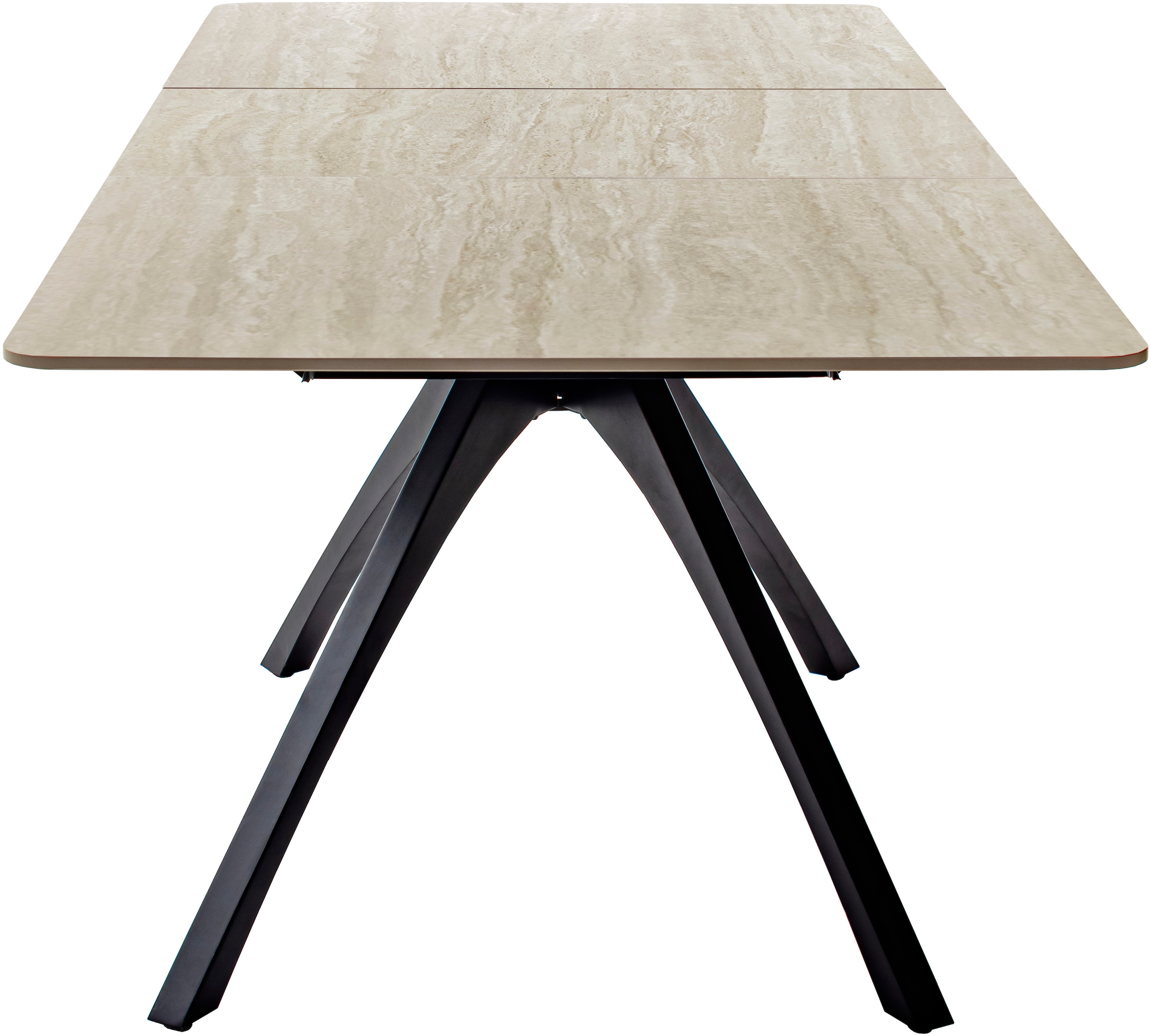 MCA furniture Table de salle à manger »CERRITO Auszugtisch 160-220 cm - marmoriert« 1 cuis tlg. Keramik,Metall,Synchronauszug,ausziehbar,8-10 Personen