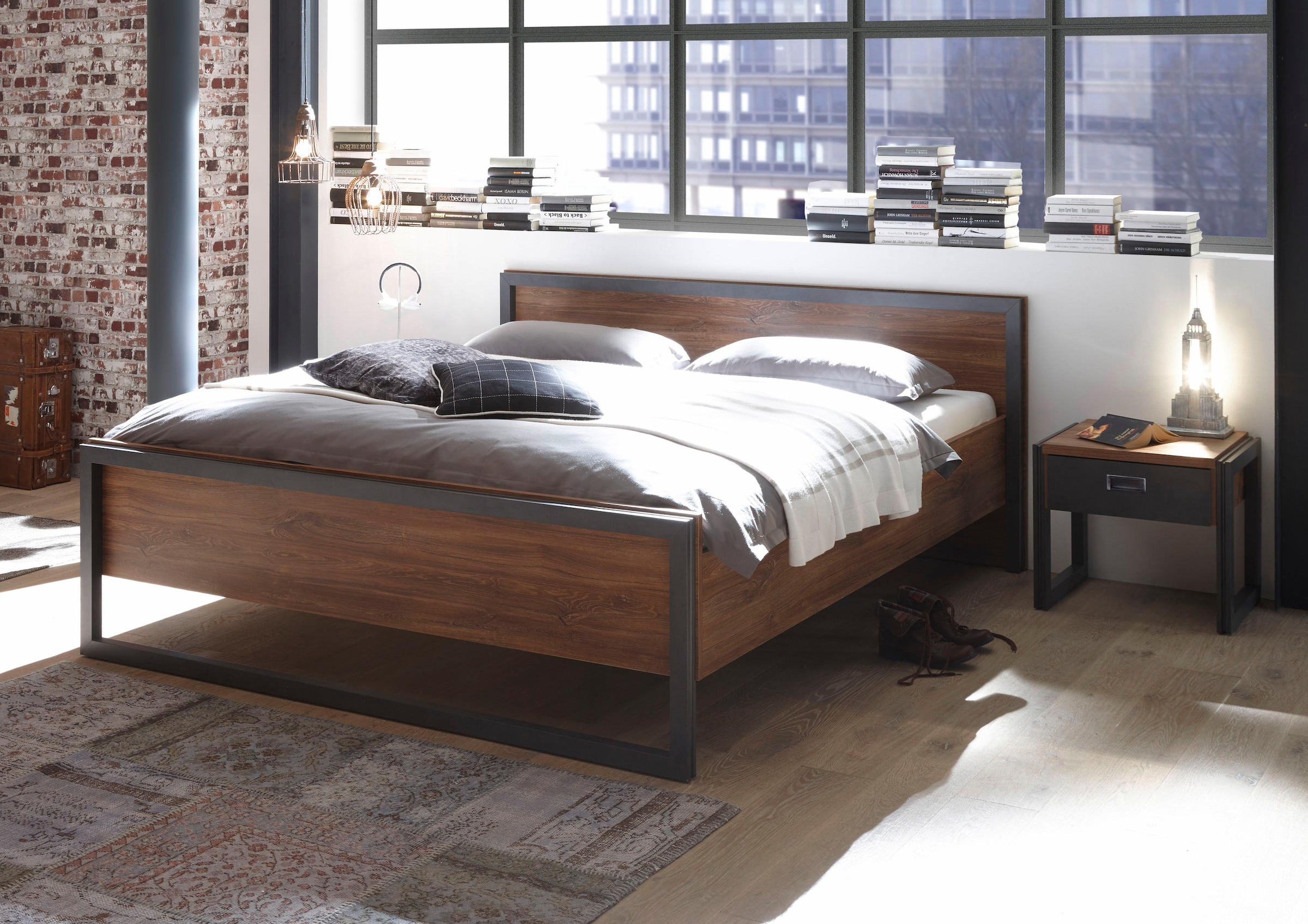 Home affaire Bett »Detroit«, in 3, Breiten, in angesagtem Industrial Look