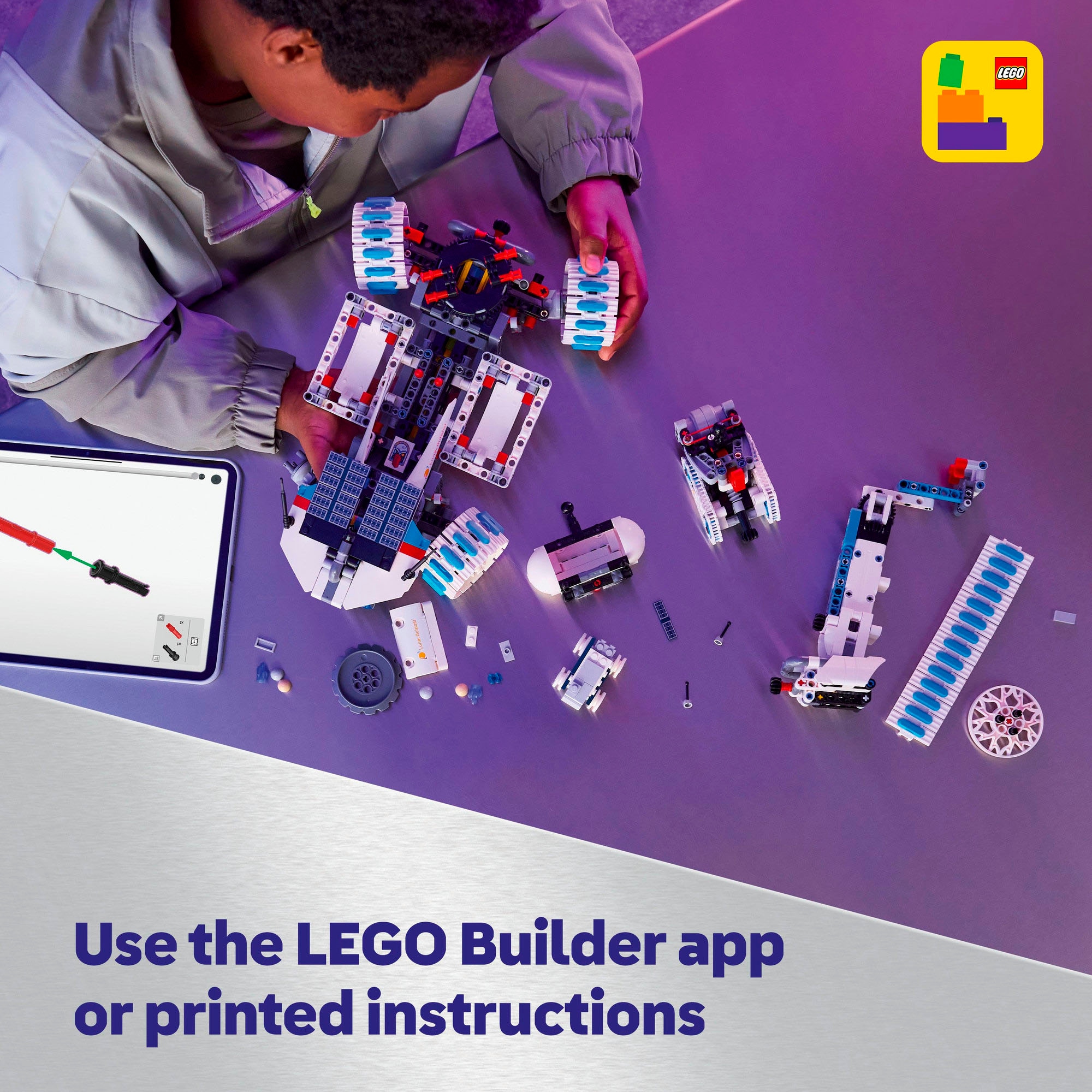 LEGO® Pions de construction »Lunar Outpost Mondrover-Raumfahrzeug (42211), LEGO Technic« Made in Europe