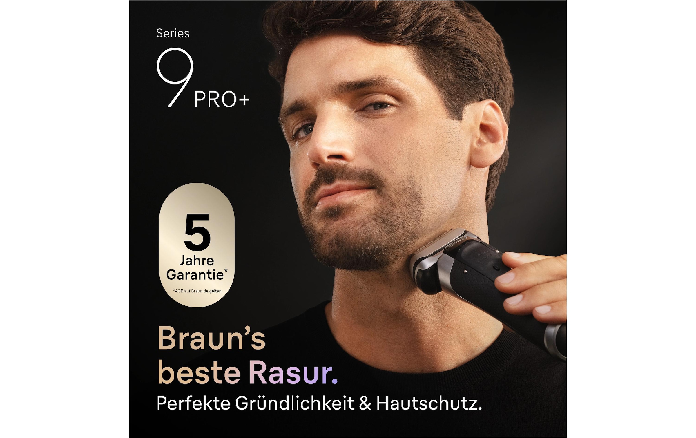 Braun Elektrogesichtshaarentferner »Series 9 Pro+ 9675cc« Reinigungsstation