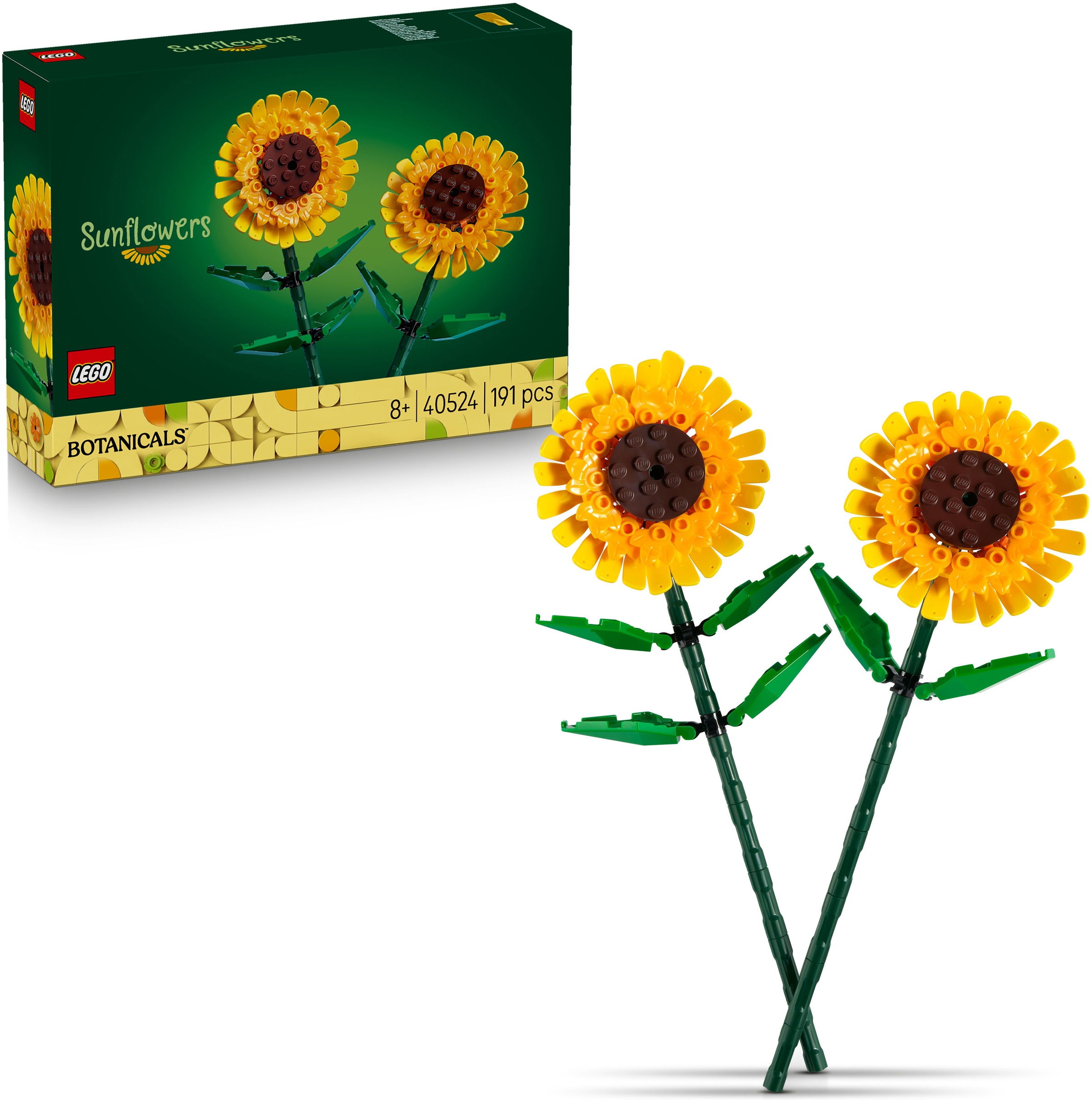 Lego Mädchen Gelb Konstruktionsspielsteine "Sonnenblumen (40524), Botanicals" Made In Europe