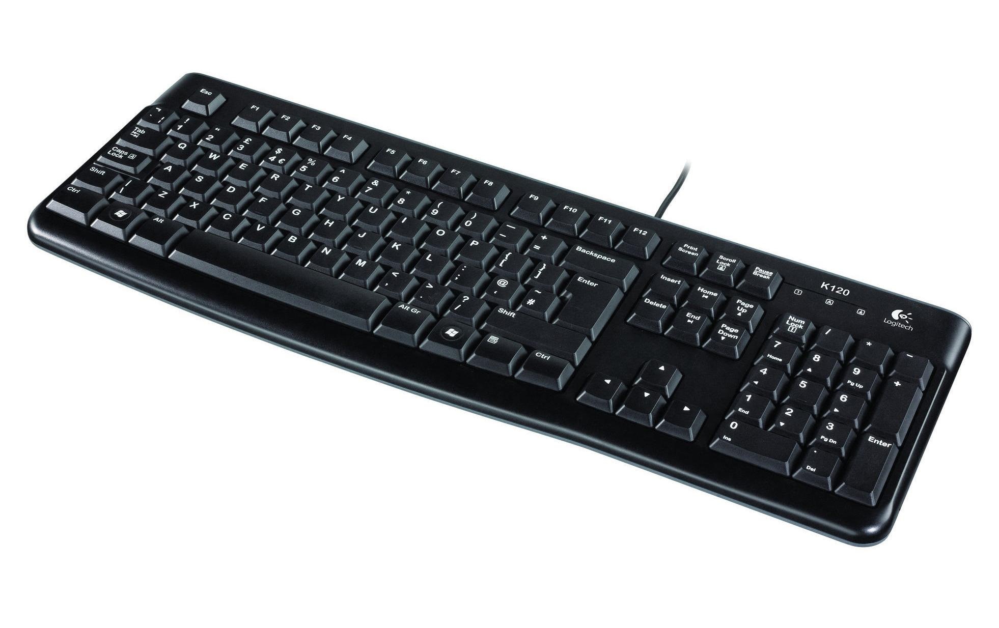 Image of Logitech PC-Tastatur "K120 Business UK-Layout" (Ziffernblock)