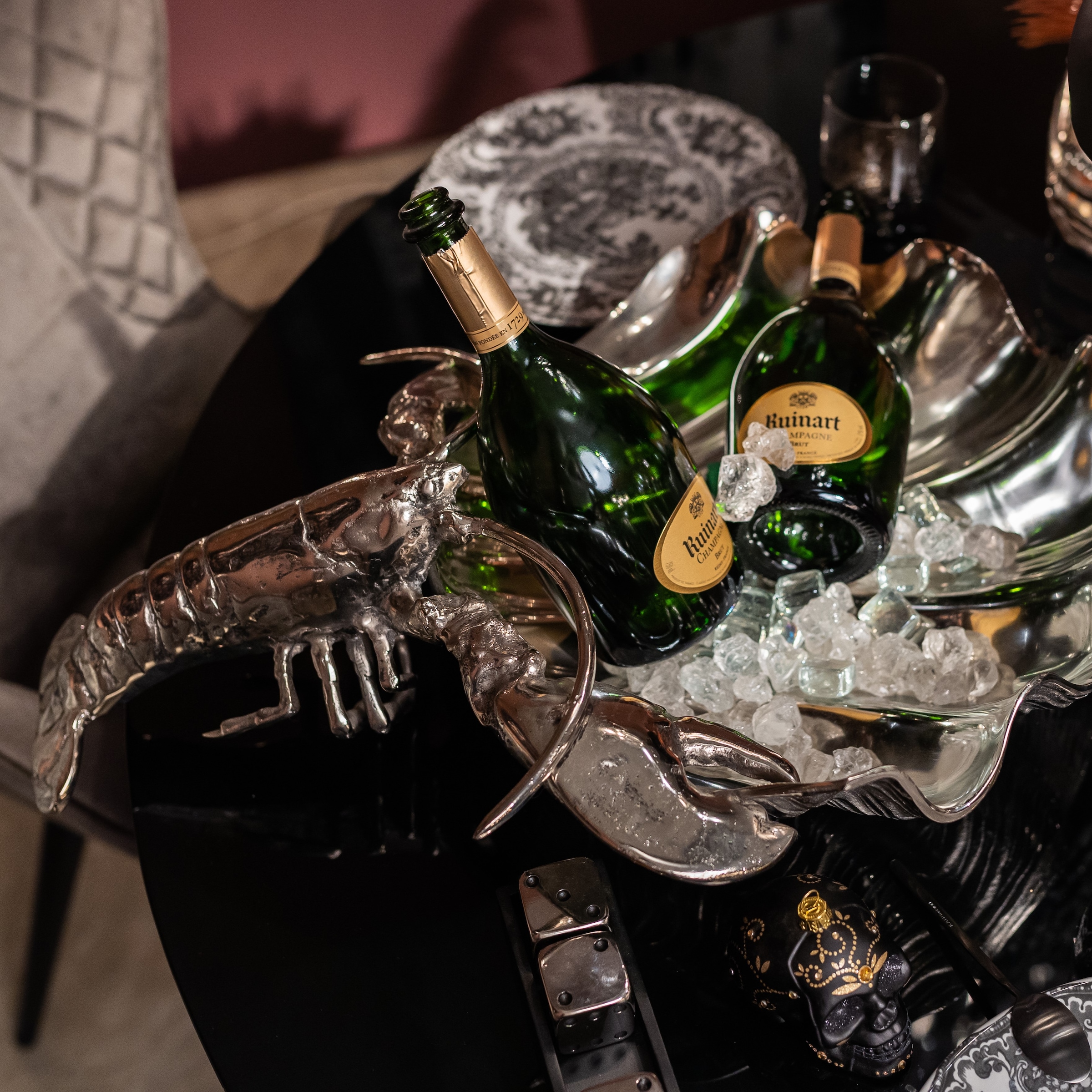 Kare Design Küchenregal »Flaschenhalter Lobster«