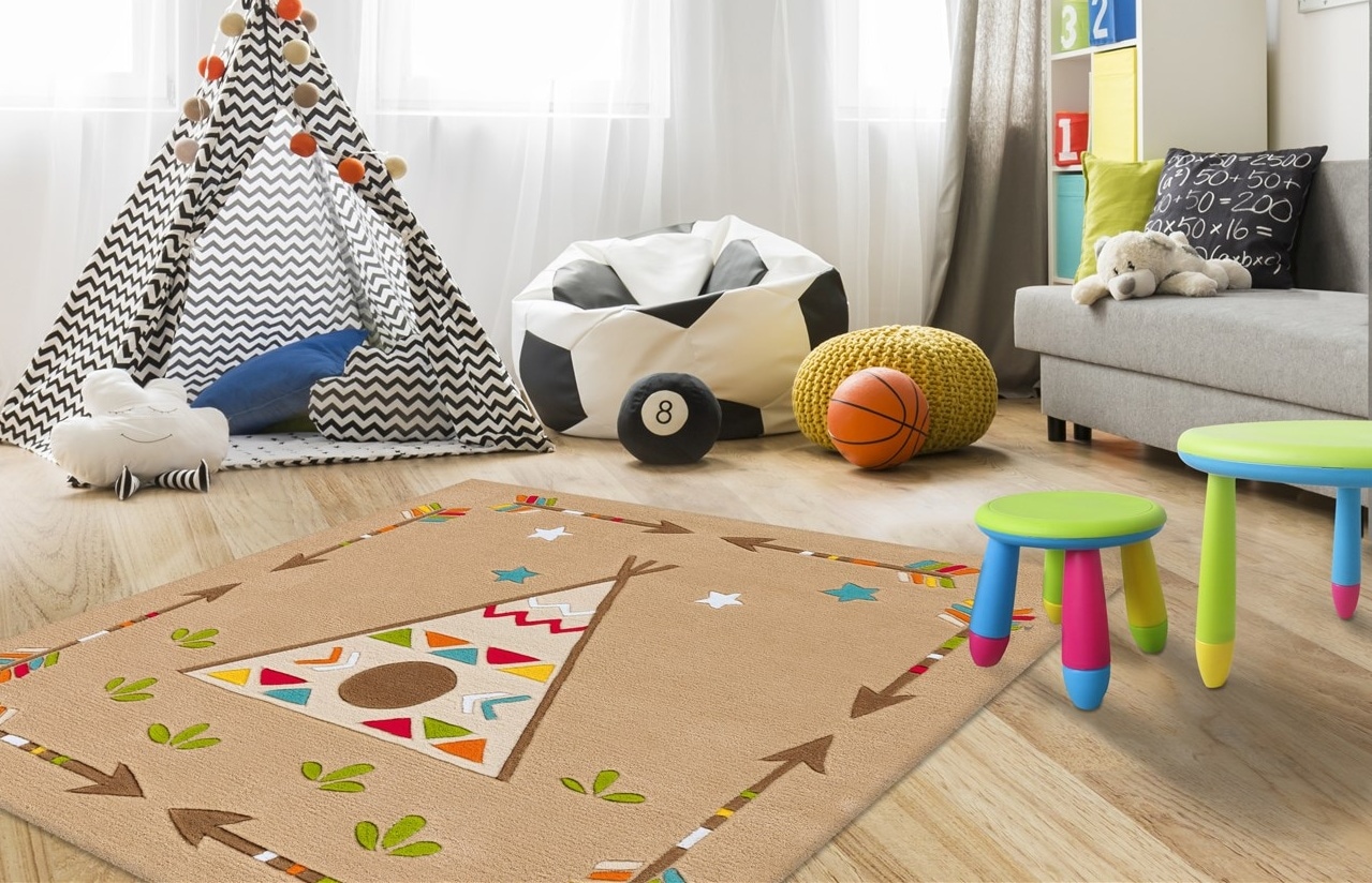 Image of Arte Espina Kinderteppich "Spirit Glowy 3142" rechteckig 23 mm Höhe Besonders strapazierfähig und pflegeleicht