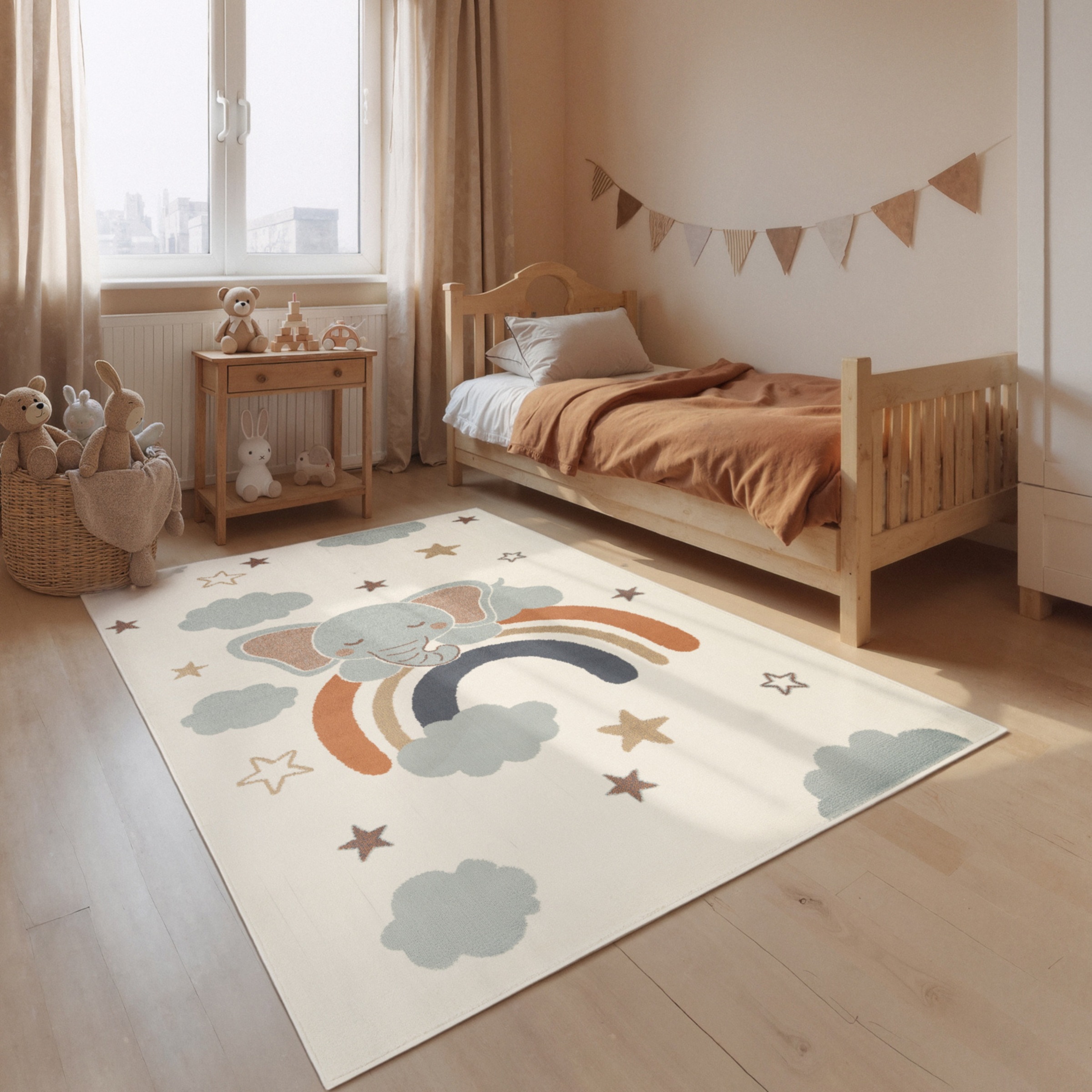 Image of HANSE Home Kinderteppich "Dreamy Jumbo" rechteckig 10 mm Höhe Pflegeleicht, Weich, Kinderzimmer, Spielteppich, Spielunterlage