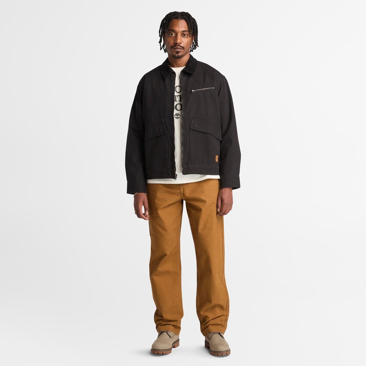 Timberland Kurzjacke »Strafford Washed Canvas Jacket«, (1 St.), in grossen Grössen