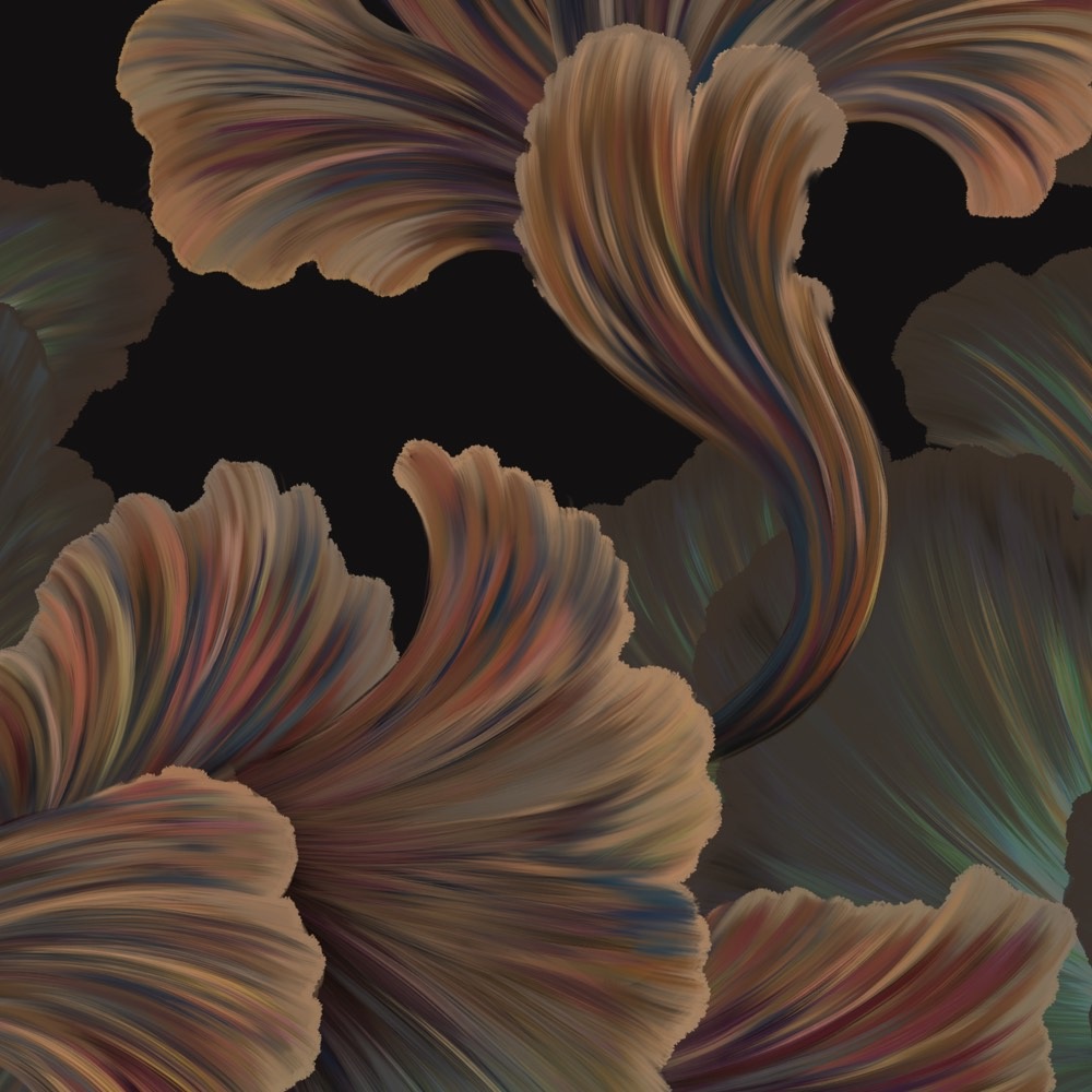 Komar Fototapete »Vlies Fototapete - Night Blossoms - Grösse 200 x 250 cm« Motiv | bedruckt glatt