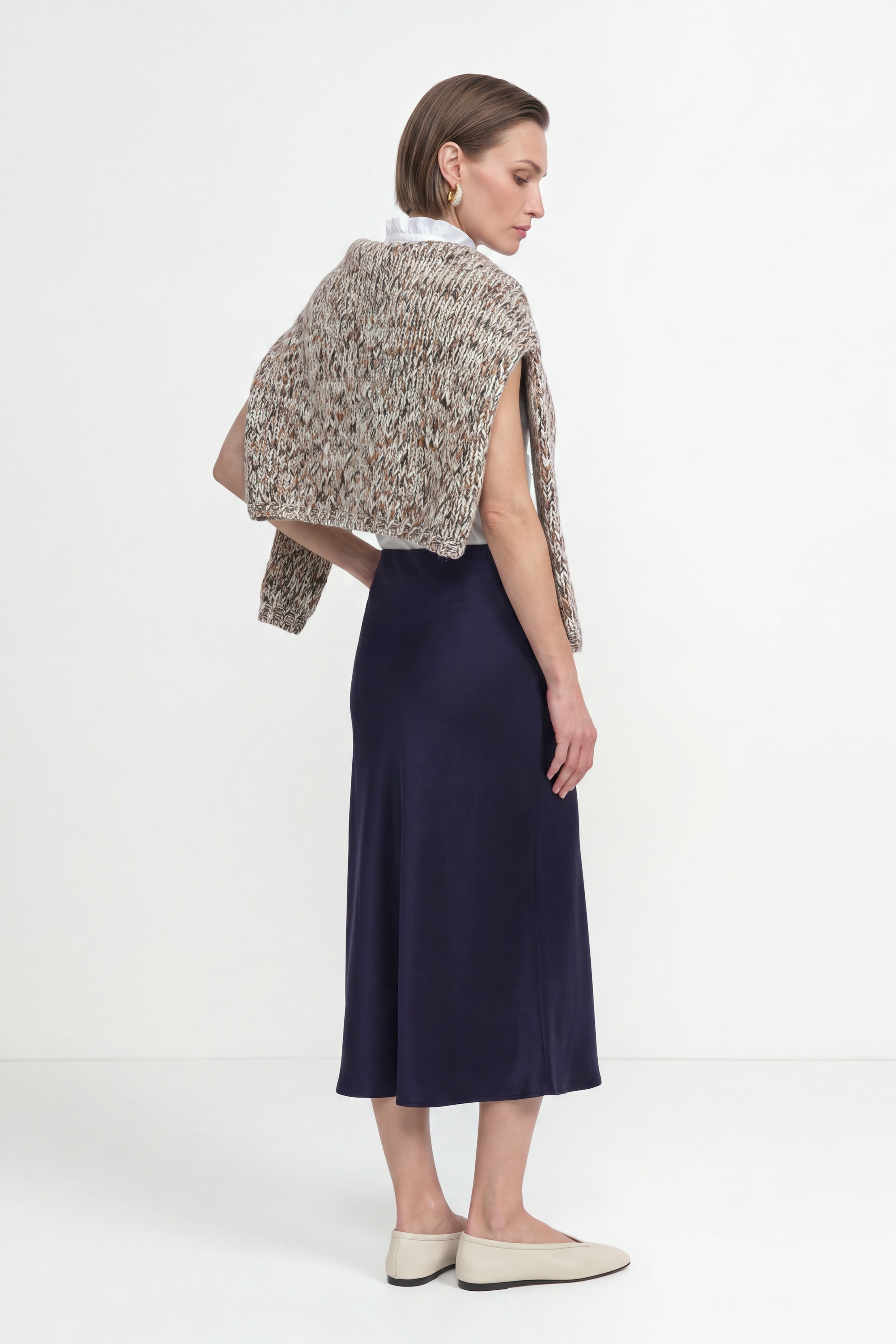 RICHROYAL Jupe midi Aspect satin